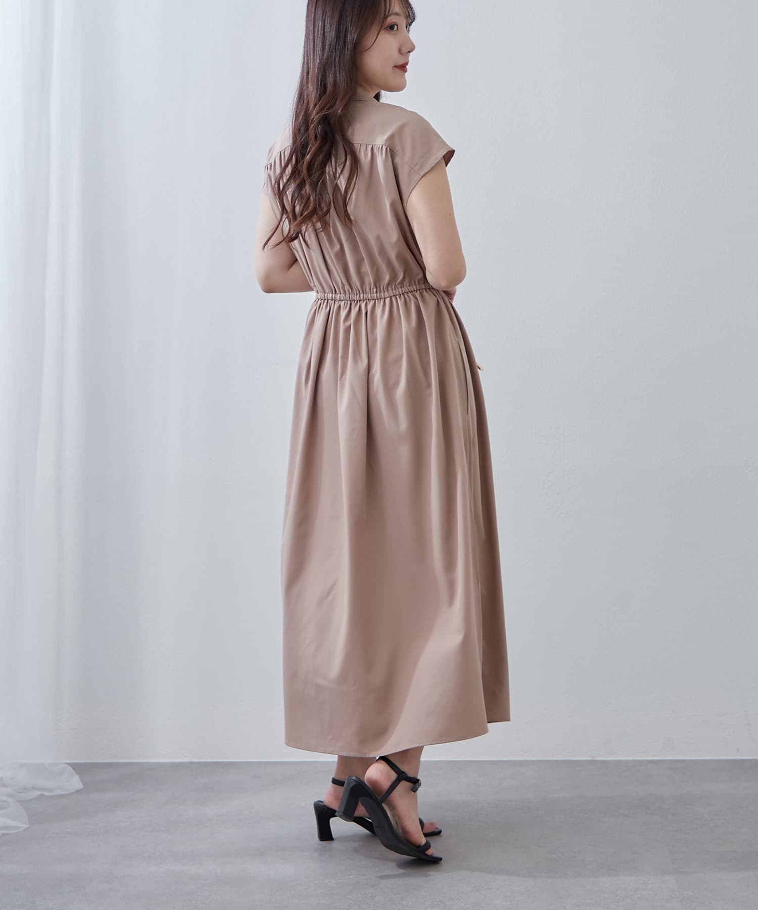 NAO】新色追加！キレイ見えシャツロングワンピース | Remind me and