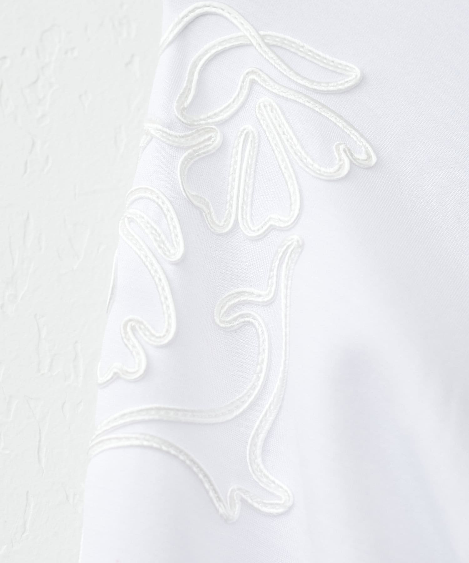 NICE CLAUP / OLIVE des OLIVE OUTLET(ナイスクラップ  / オリーブ デ オリーブ アウトレット) 【natural couture】コード刺繍カットソー