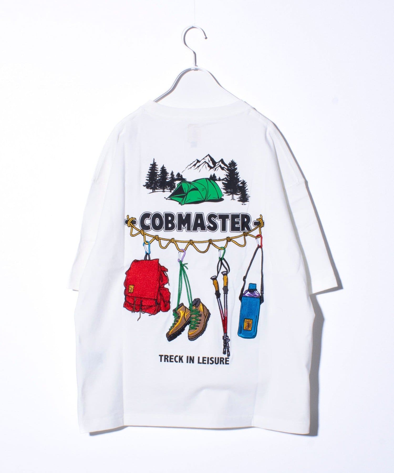 FREDY & GLOSTER(フレディ アンド グロスター) 【COBMASTER】吸水速乾 トレッキングツール バックプリントTシャツ
