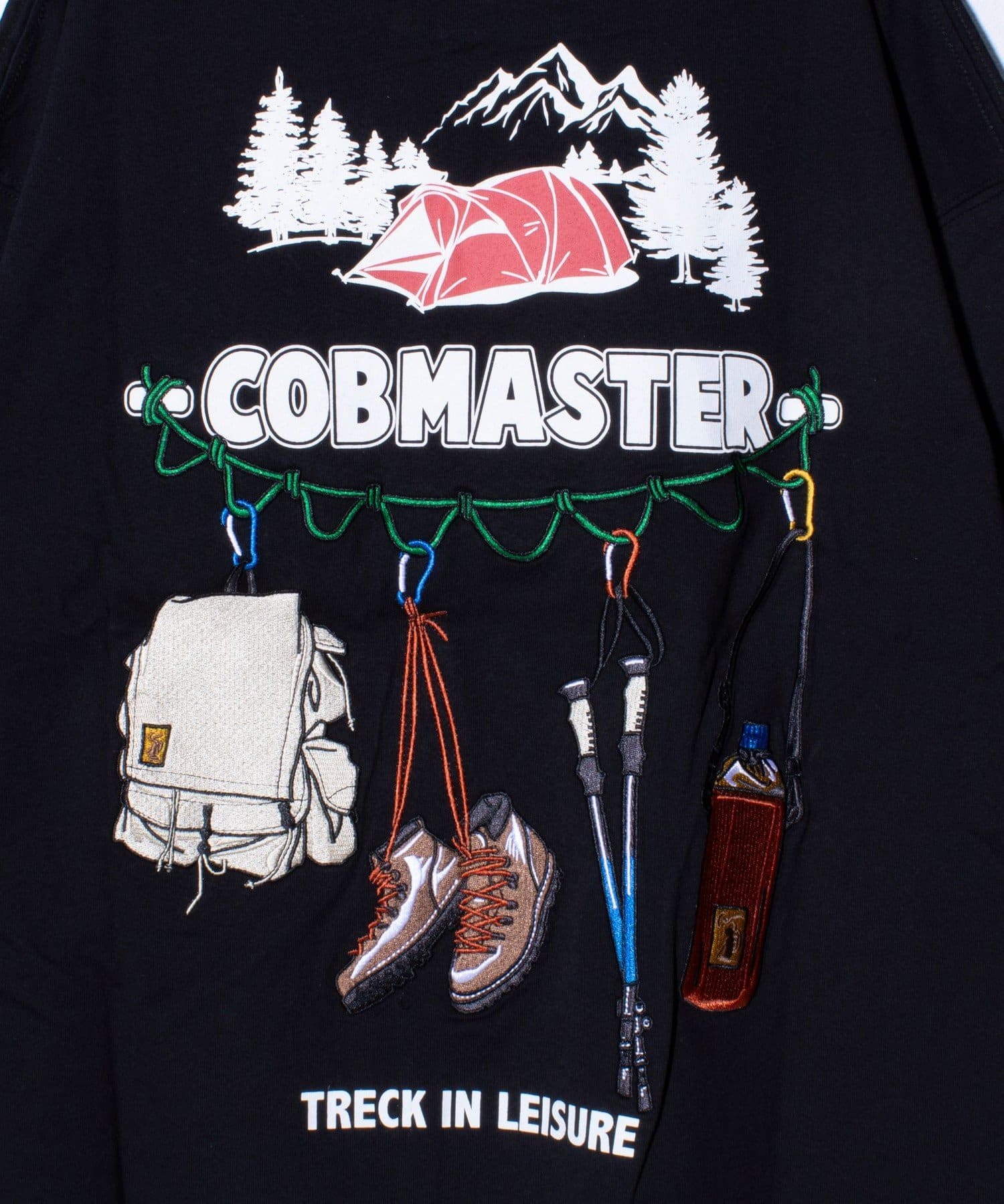 FREDY & GLOSTER(フレディ アンド グロスター) 【COBMASTER】吸水速乾 トレッキングツール バックプリントTシャツ