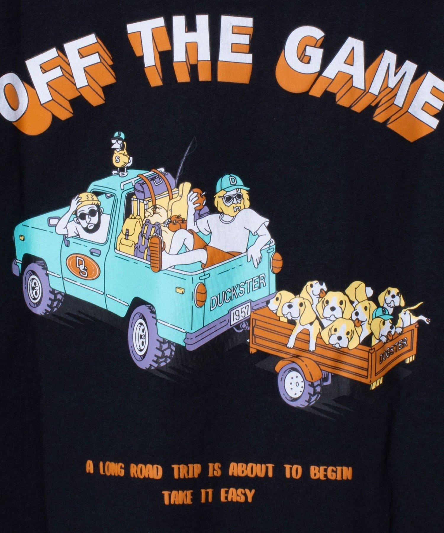 FREDY & GLOSTER(フレディ アンド グロスター) 【Duckster】吸水速乾天竺OFF THE GAME TEEバックプリントT