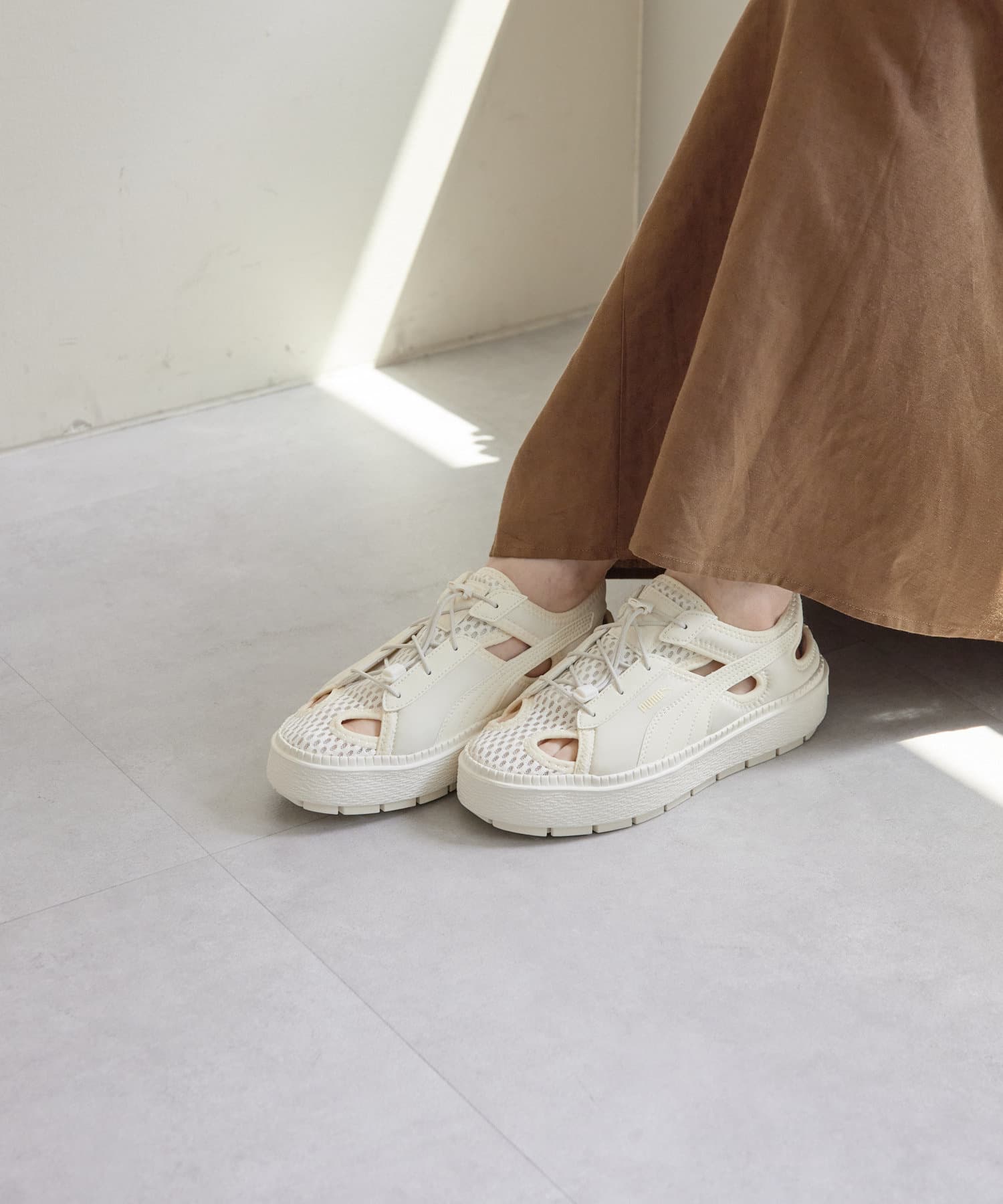 ear PAPILLONNER(イア パピヨネ) 《動画あり/WEB限定》【PUMA(プーマ)】PLATFORM TRACE LITE MULE/ウィメンズ プラットフォームトレースライトミュールスニーカー