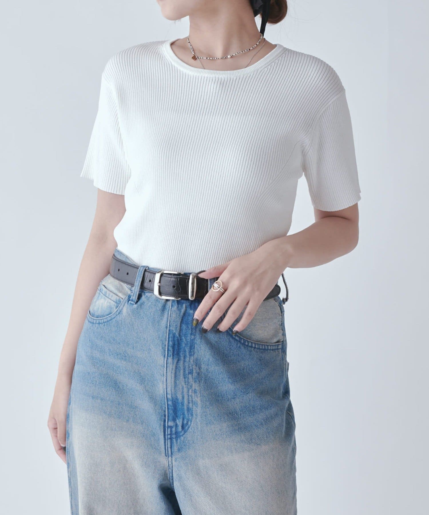 Lui's(ルイス) Cleanfit rib S/S