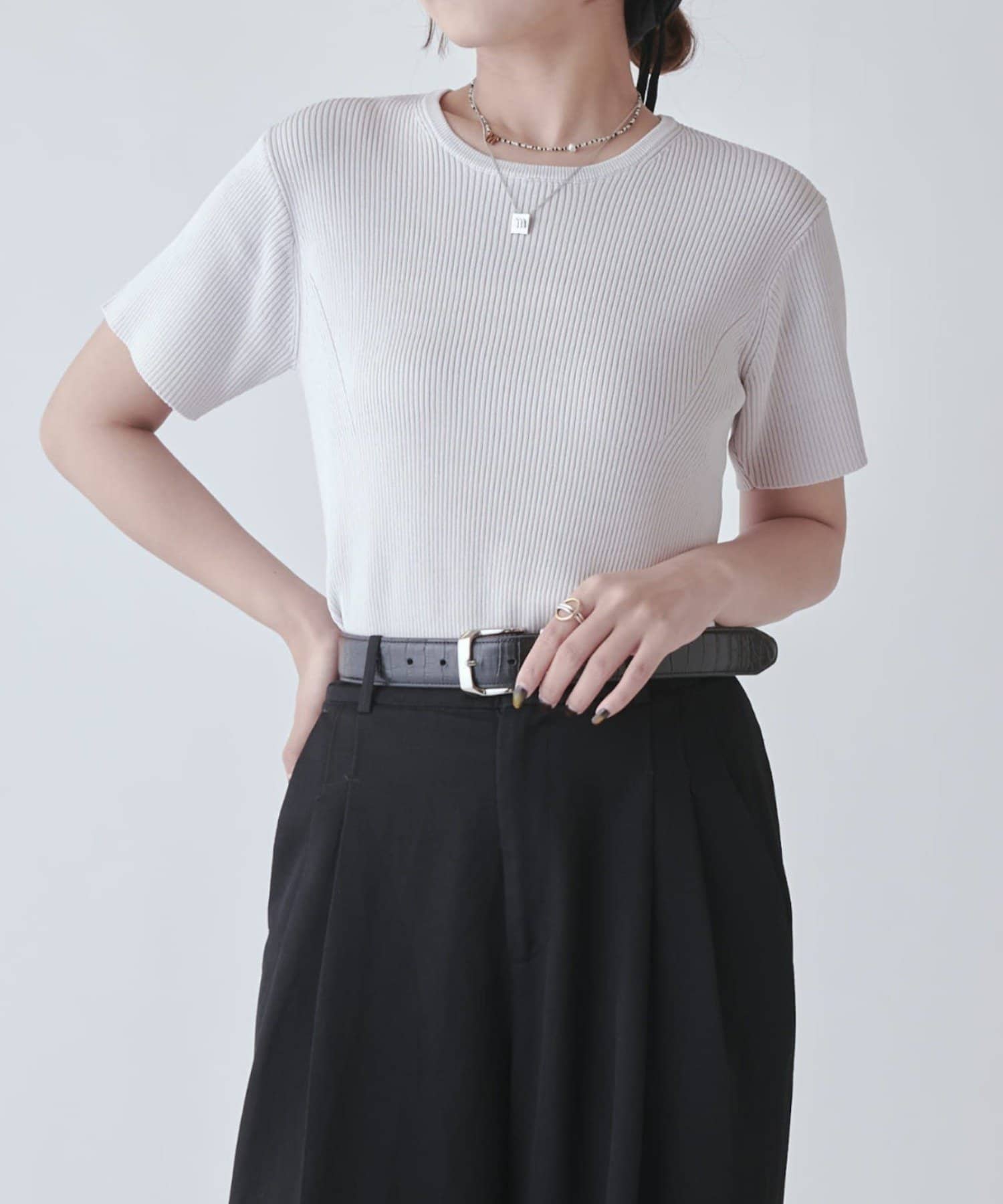Lui's(ルイス) Cleanfit rib S/S