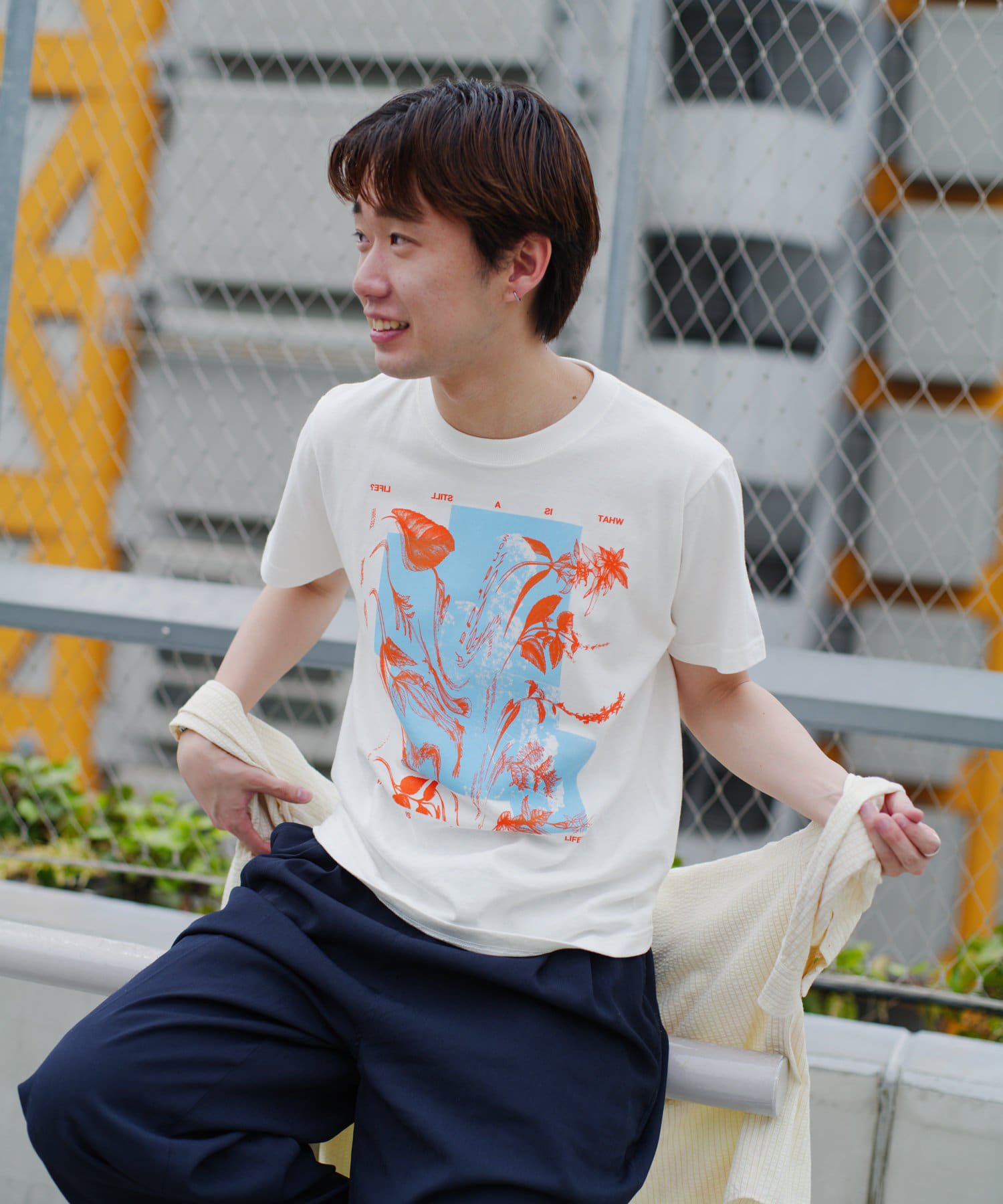 WHIMSIC/2サイズ展開】シルクスクリーンプリントT | Kastane