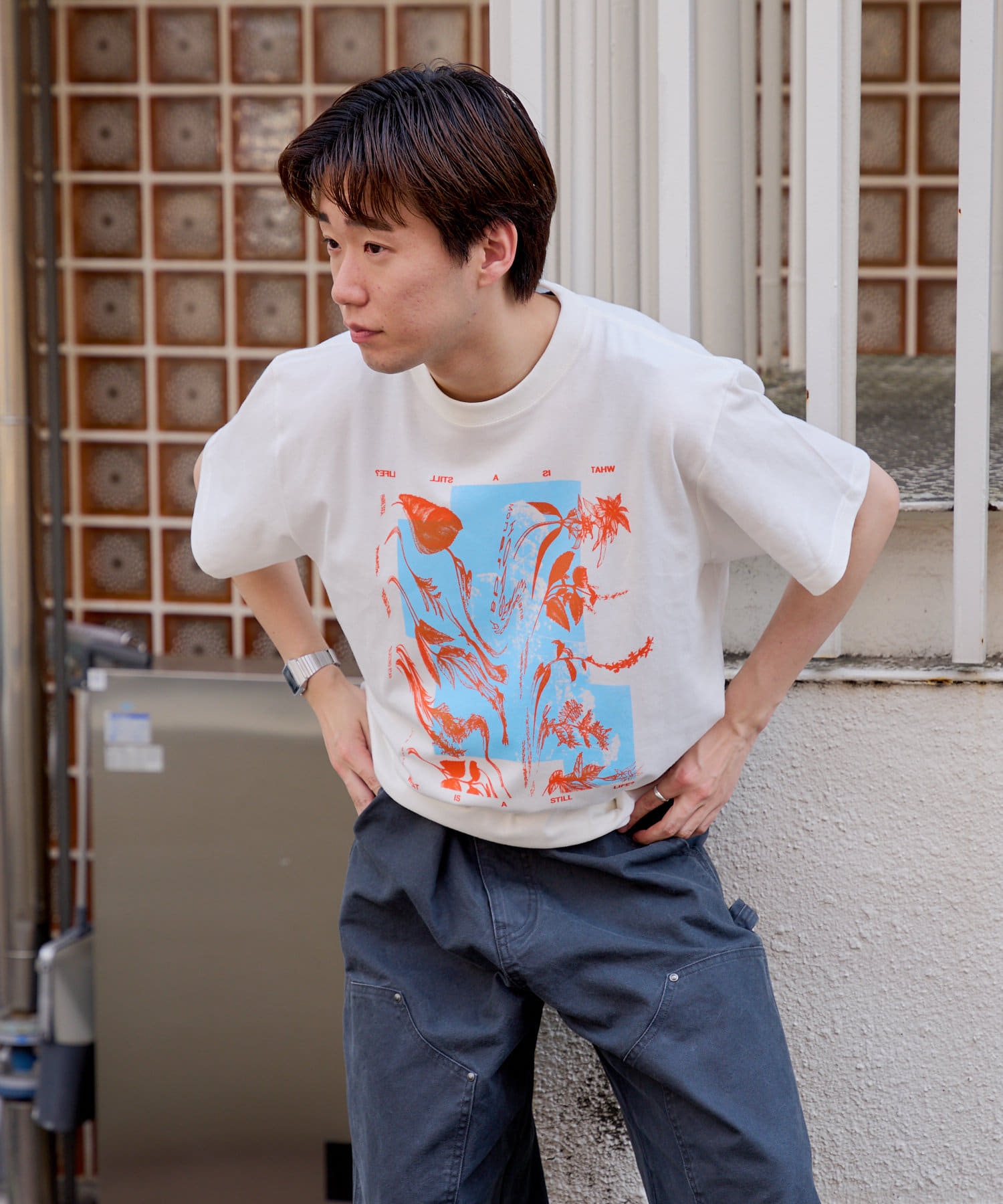 WHIMSIC/2サイズ展開】シルクスクリーンプリントT | Kastane