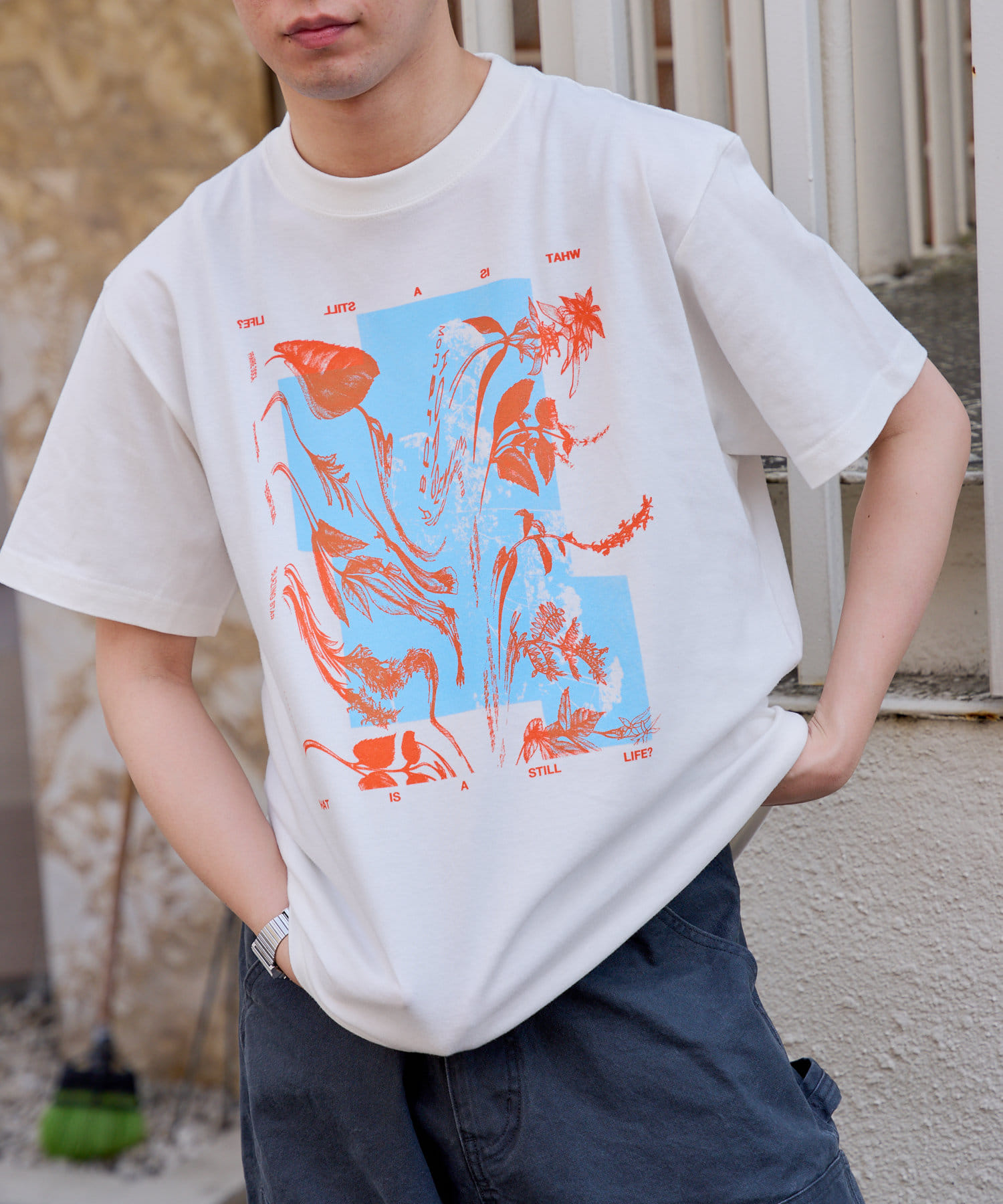WHIMSIC/2サイズ展開】シルクスクリーンプリントT | Kastane
