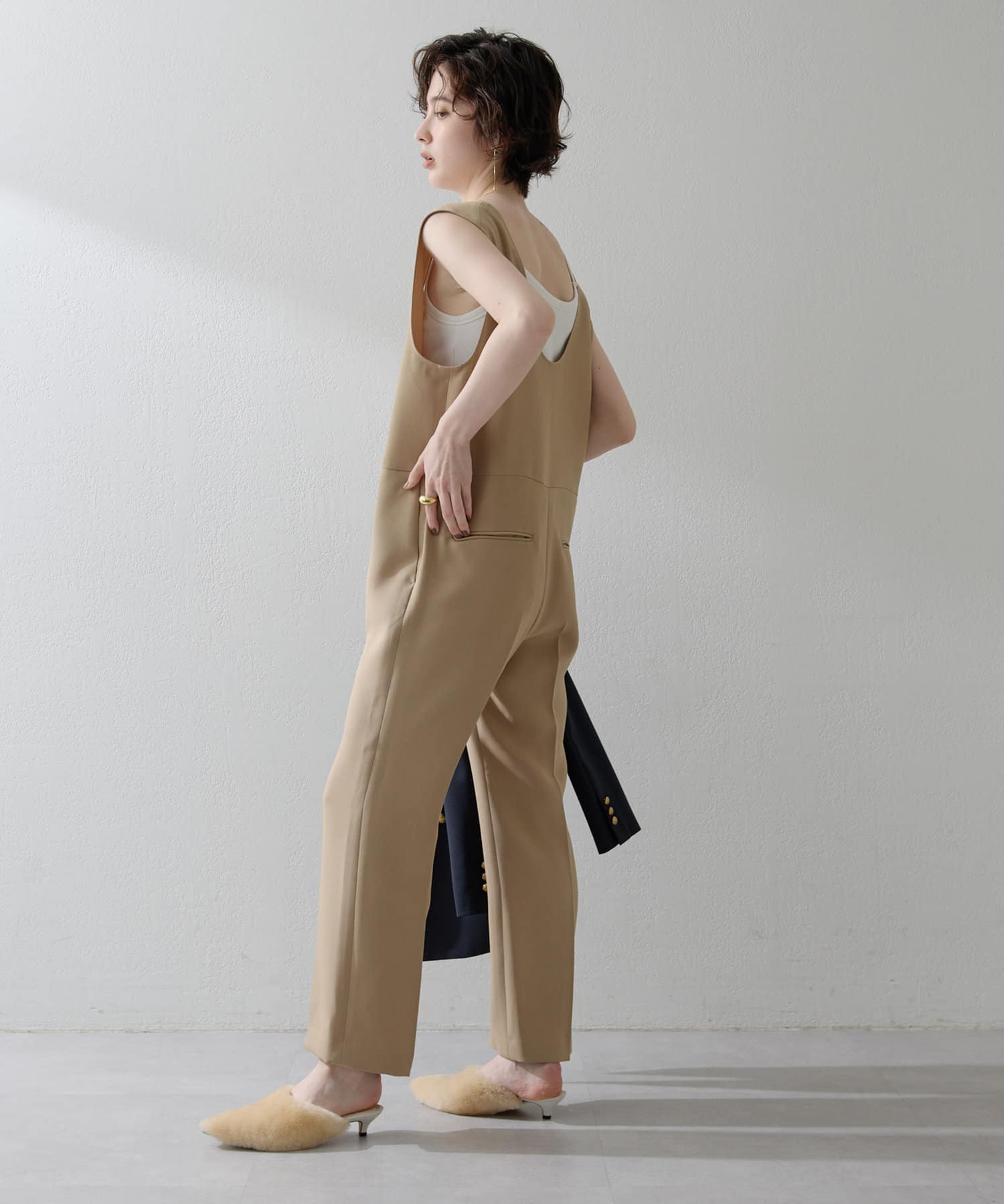 whim gazette 【インフルエンサーコラボ】ダブルフェイスサロペット インフルエンサーコラボ】ダブルフェイスサロペット | Whim