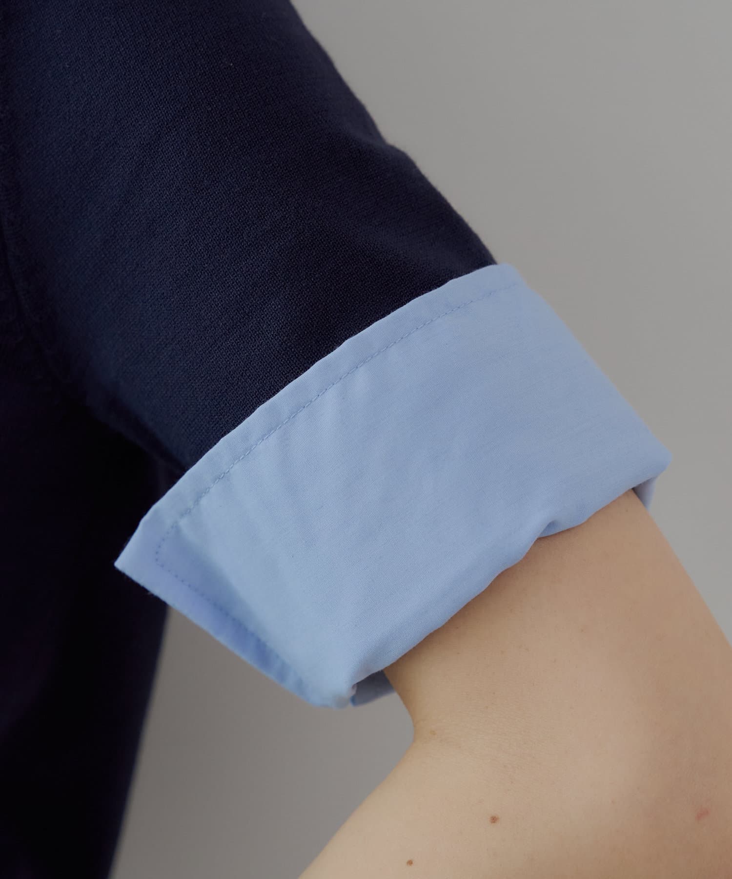 Chico(チコ) 【WEB限定】刺繍入り襟付きポロニット