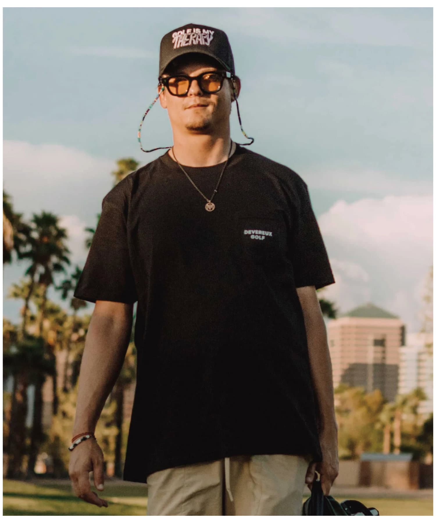 OUTLET(アウトレット) 【twoles】【DEVEREUX GOLF】Back Logo T