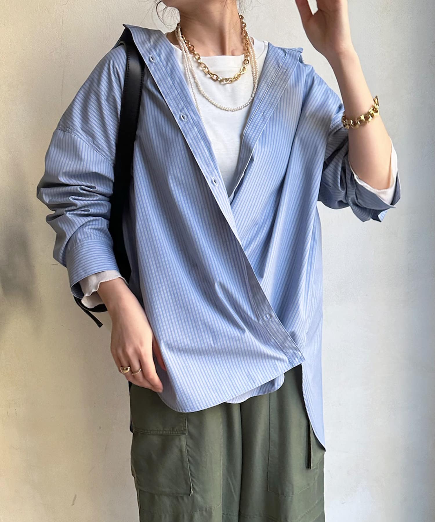 DouDou】カシュクール2WAYシャツ | OUTLET(アウトレット)レディース