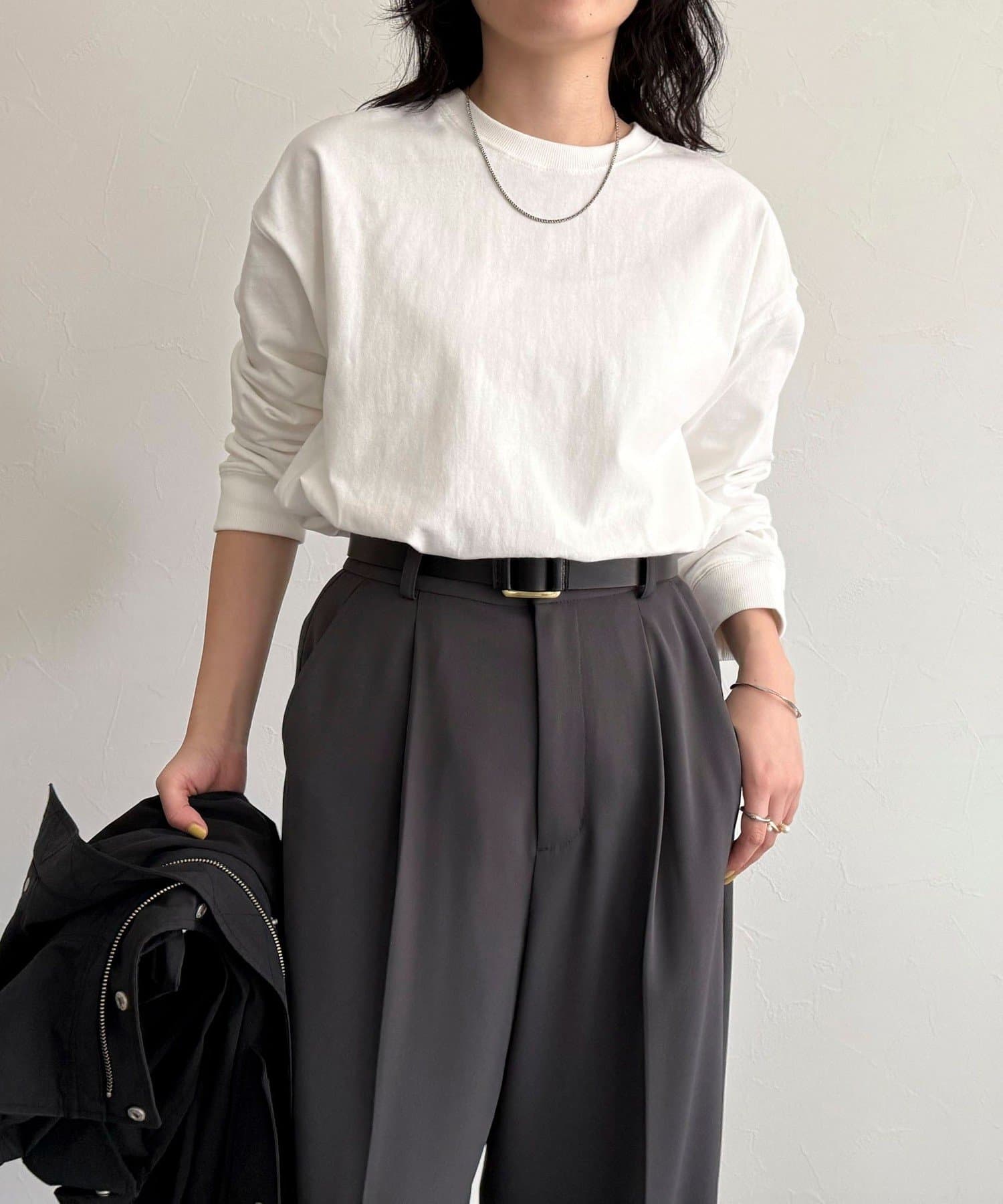 ◇fredy emue◇【2025 SS】使いやすさ抜群のベーシックロンTシャツ●point・シンプルなデザインでどんなコーディネートにも万能に使えるベーシックロンT・ベーシックなシルエットで使いやす
