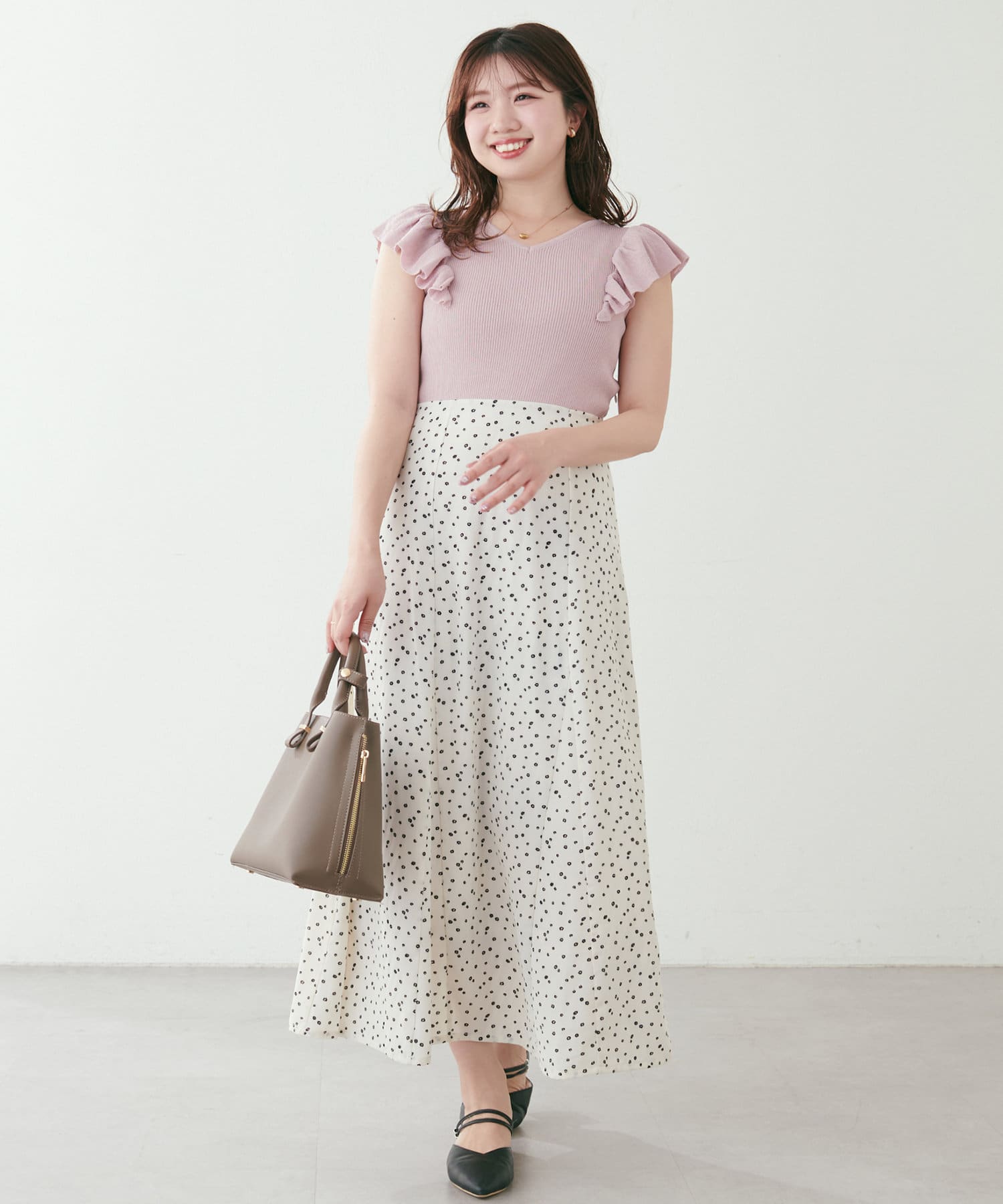 【2025SS natural couture】インフルエンサー　かなみ（＠canami__n）考案マイナス３キロ見え！！初夏から盛夏まで大活躍な、褒められ主役ワンピースが新登場♪■Design　コー