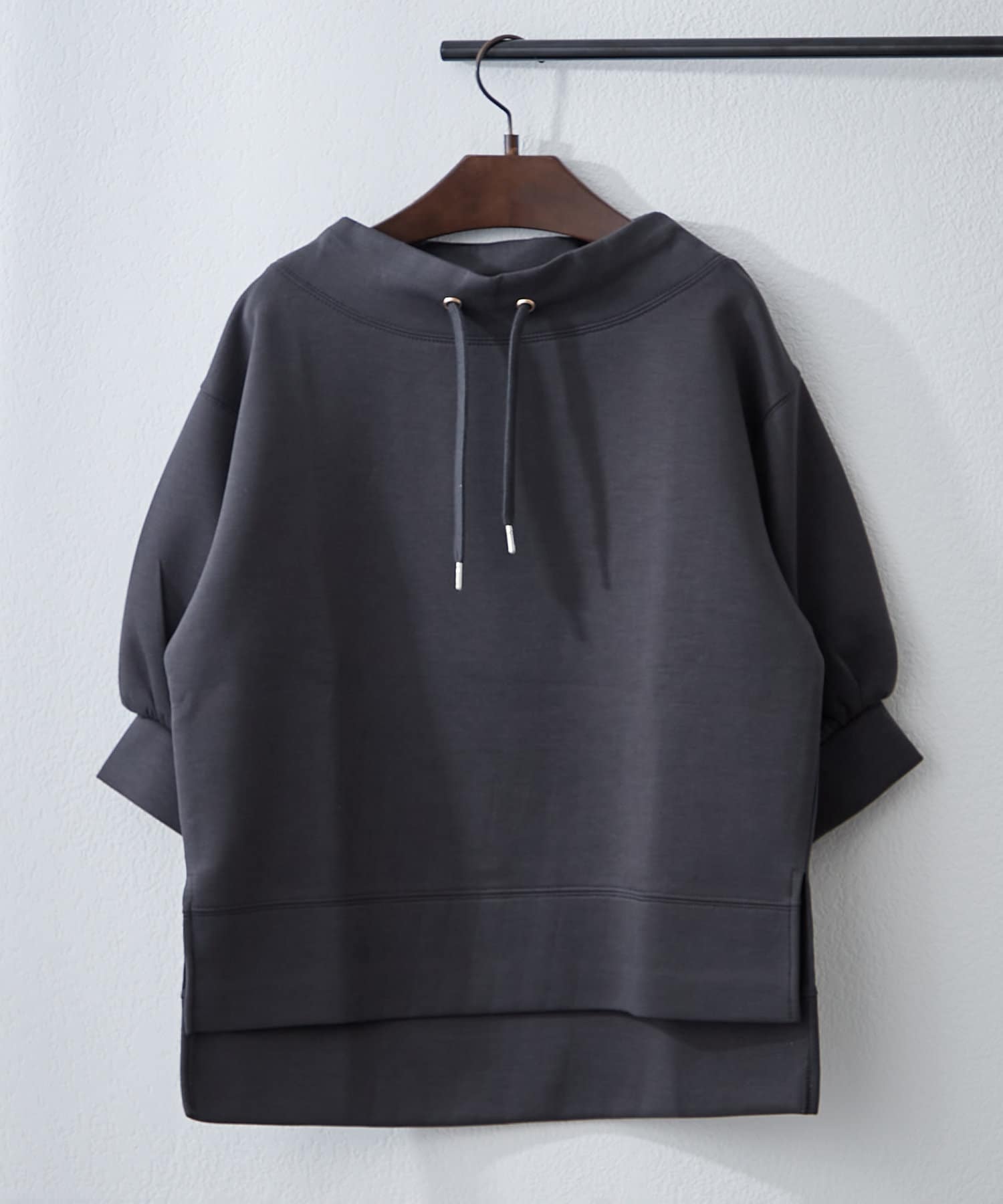 NICE CLAUP / OLIVE des OLIVE OUTLET(ナイスクラップ  / オリーブ デ オリーブ アウトレット) 【春カラーが映える】【RMAF】ダンボールルーズハイネックプルオーバー