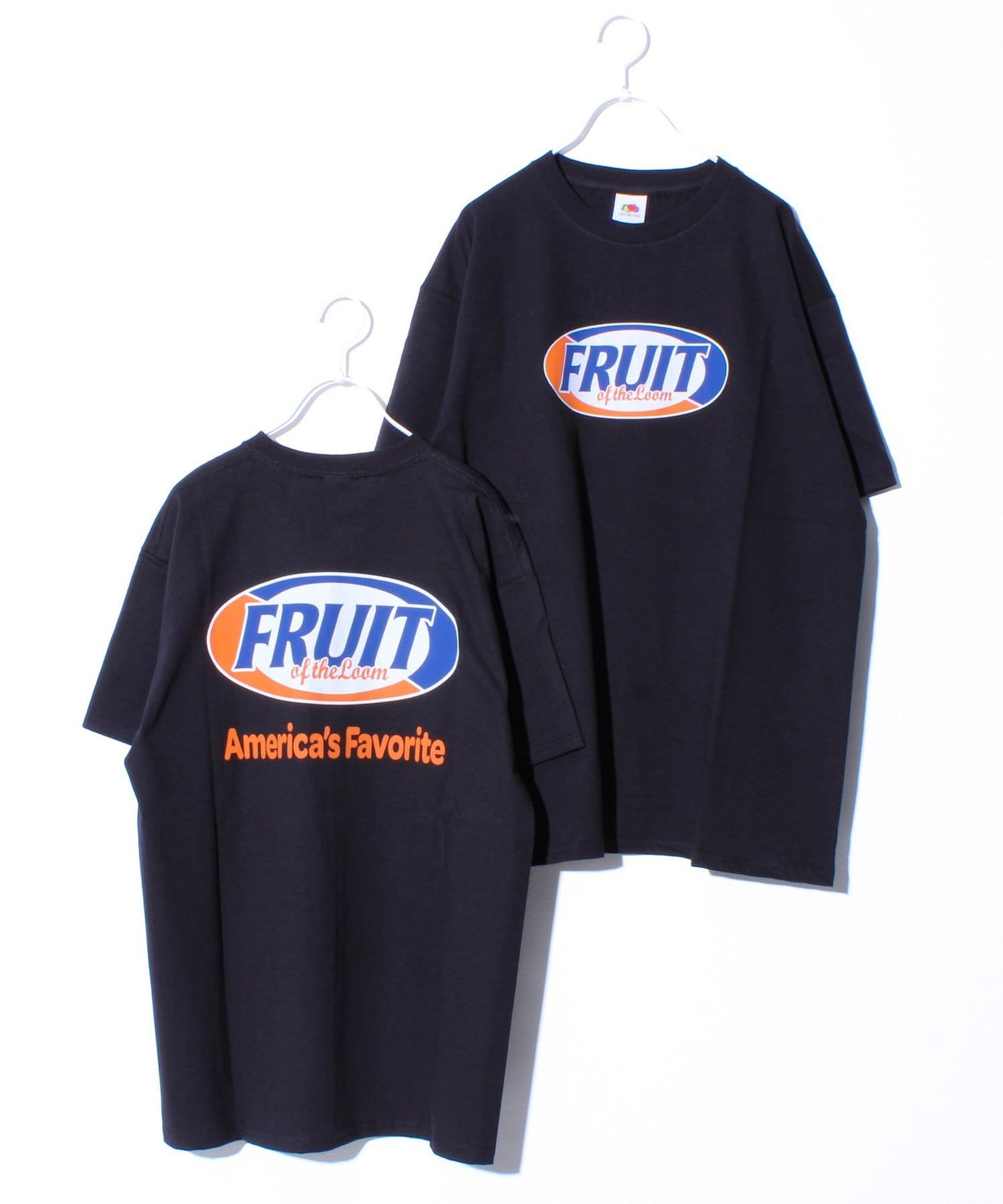 FREDY & GLOSTER(フレディ アンド グロスター) 【FRUIT OF THE LOOM】プリントTシャツ 前後プリント