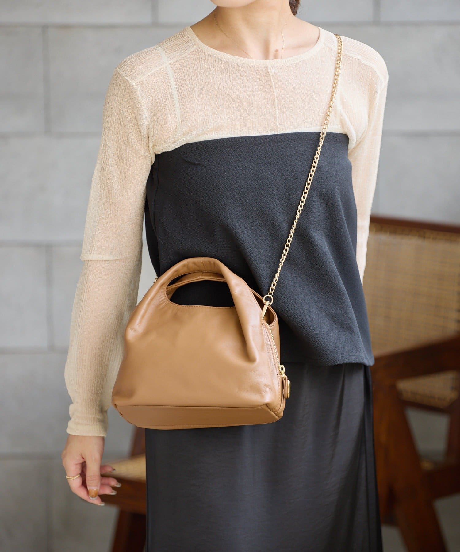 gemeil レイヤーチェーンバッグ(PT-227) レイヤーチェーンバッグ(PT-227)（ショルダーバッグ）｜gemeil