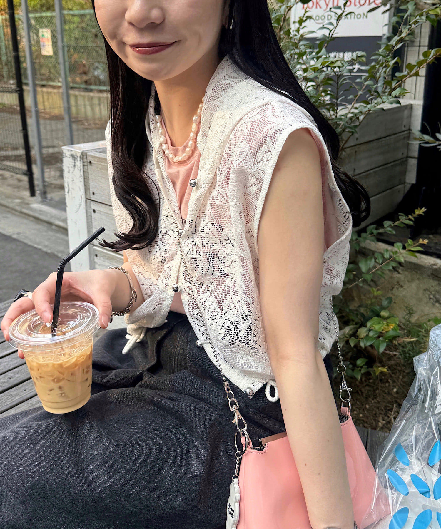 Kastane(カスタネ) 【yamada企画/WEB限定】レースノースリパーカー