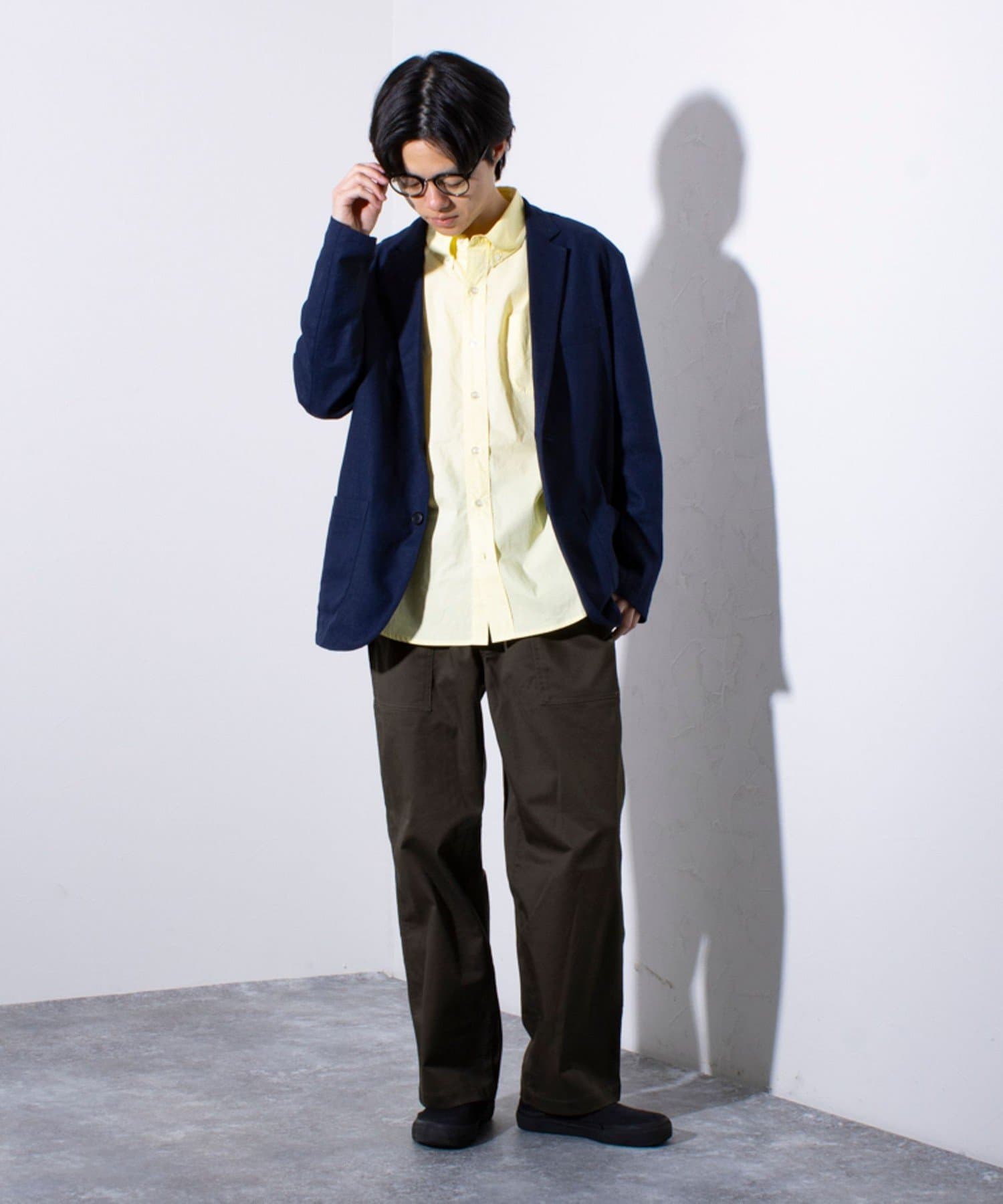 ロージーモンスター　ハンサムリネンジャケット　ネイビー　紺色　夏ジャケット ロージーモンスター ハンサムリネンジャケット ネイビー 紺色 夏