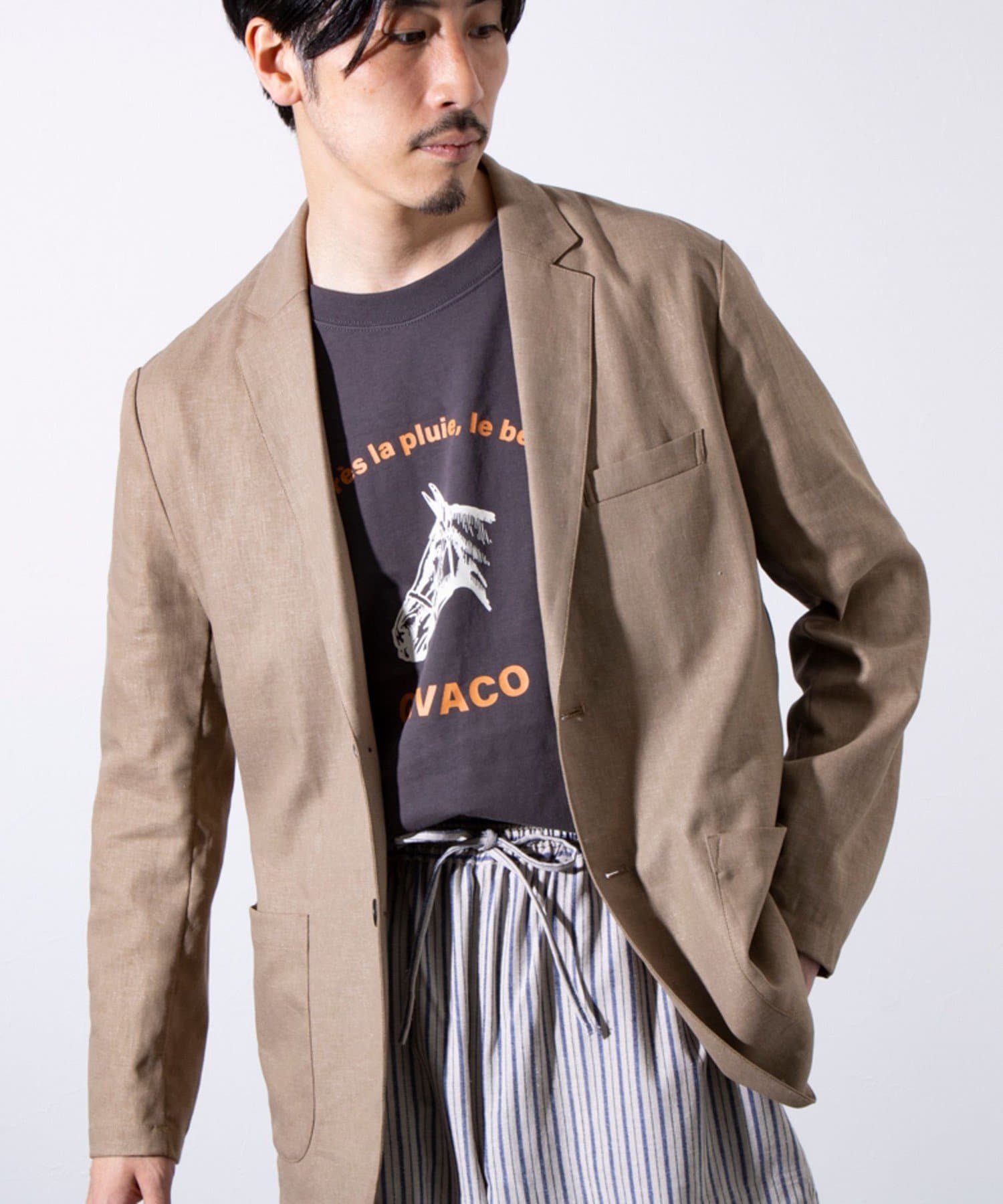 FREDY & GLOSTER(フレディ アンド グロスター) 【GLOSTER】ヴィスコースリネン テーラードジャケット サマージャケット