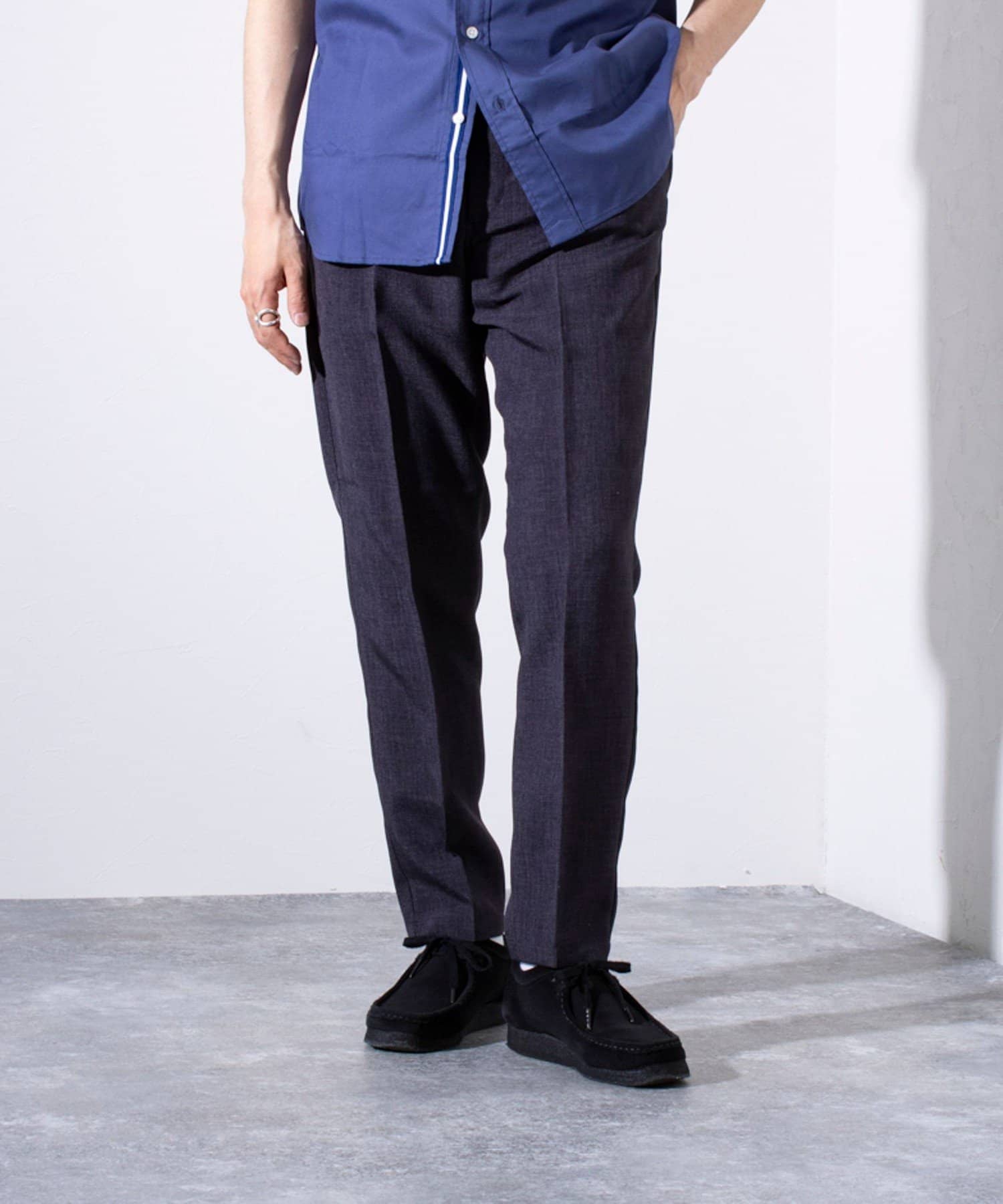 FREDY & GLOSTER(フレディ アンド グロスター) 【セットアップ対応】【GLOSTER】リネンライクキャンバス イージーパンツ