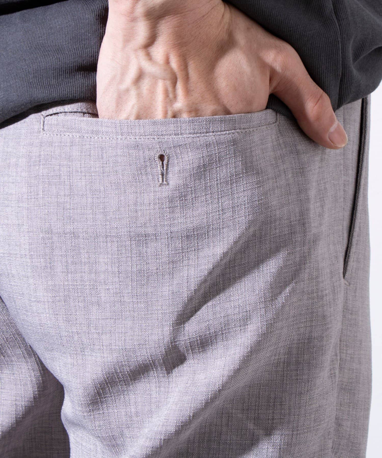 FREDY & GLOSTER(フレディ アンド グロスター) 【セットアップ対応】【GLOSTER】リネンライクキャンバス イージーパンツ