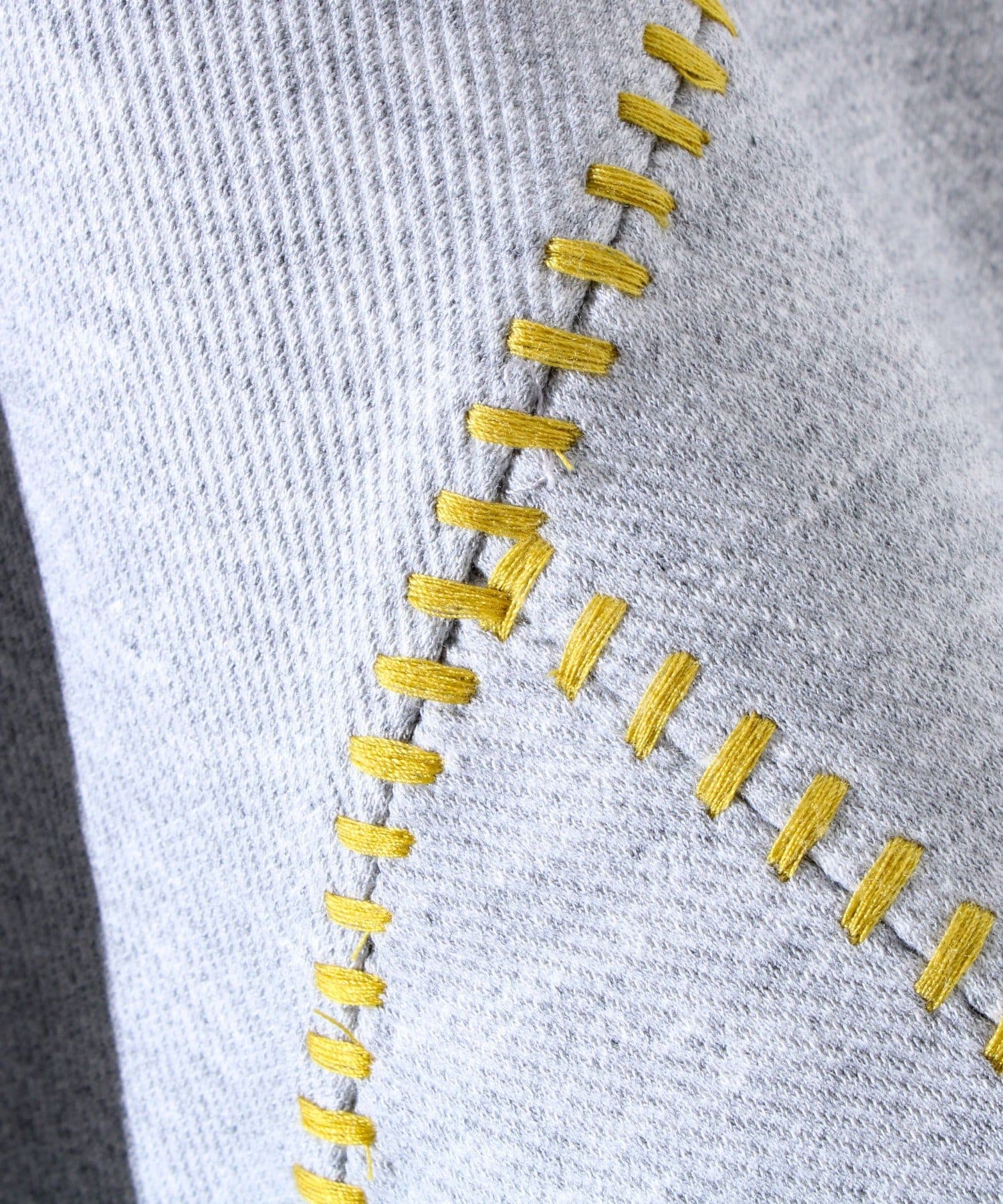 FREDY & GLOSTER(フレディ アンド グロスター) 【GLOSTER/グロスター】ラダー配色ステッチ クルーネック半袖Tシャツ