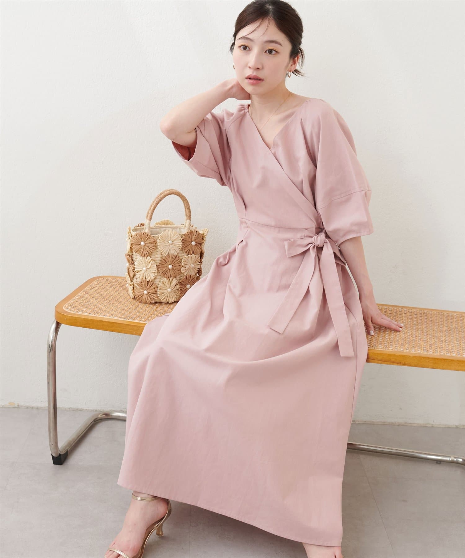 ランタンワンピース natural couture｜ランタンスリーブワンピース | Rakuten