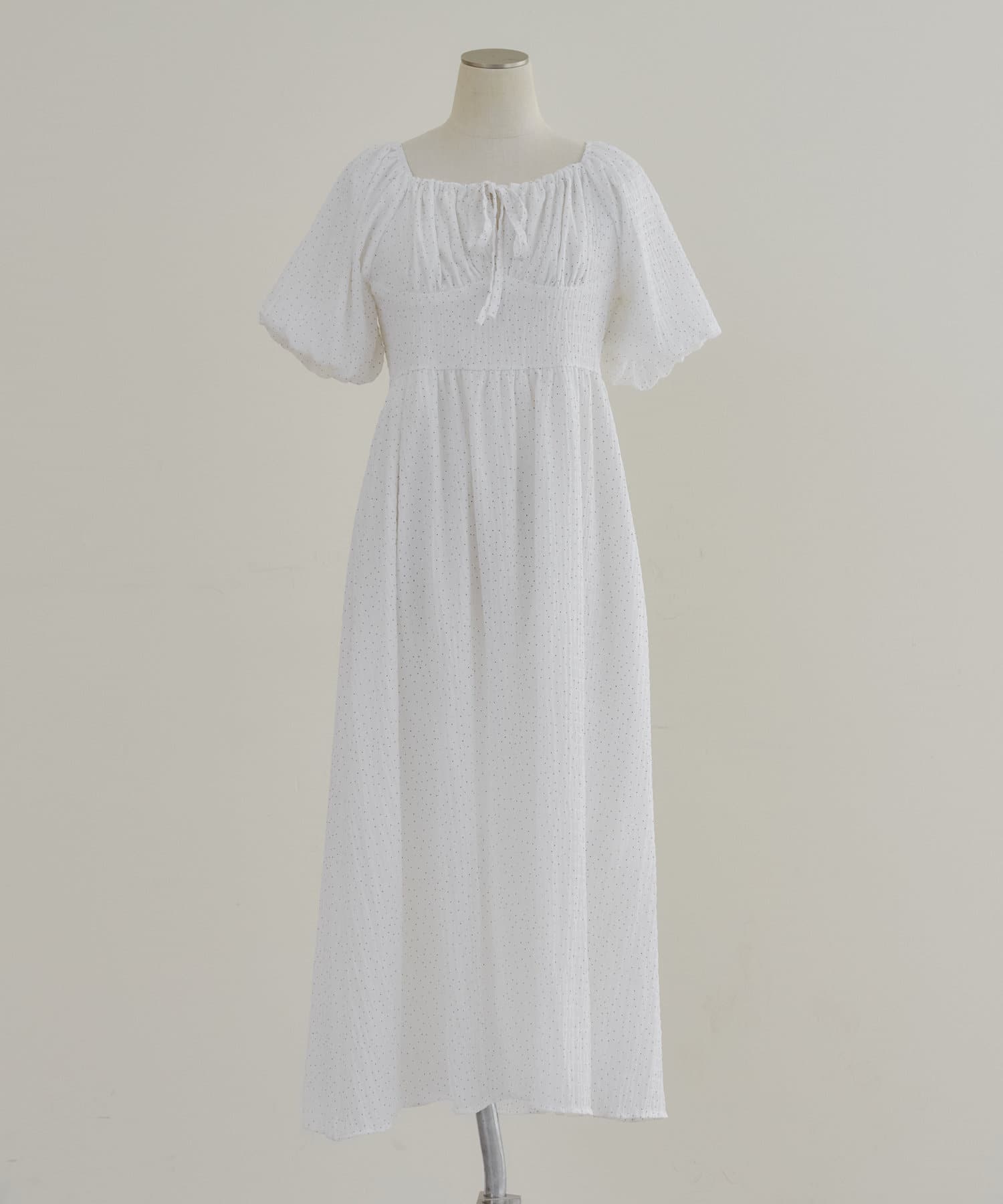 Remind me and forever(リマインドミーアンドフォーエバー) 【お出かけコーデにぴったり！】ドットオフショルワンピース