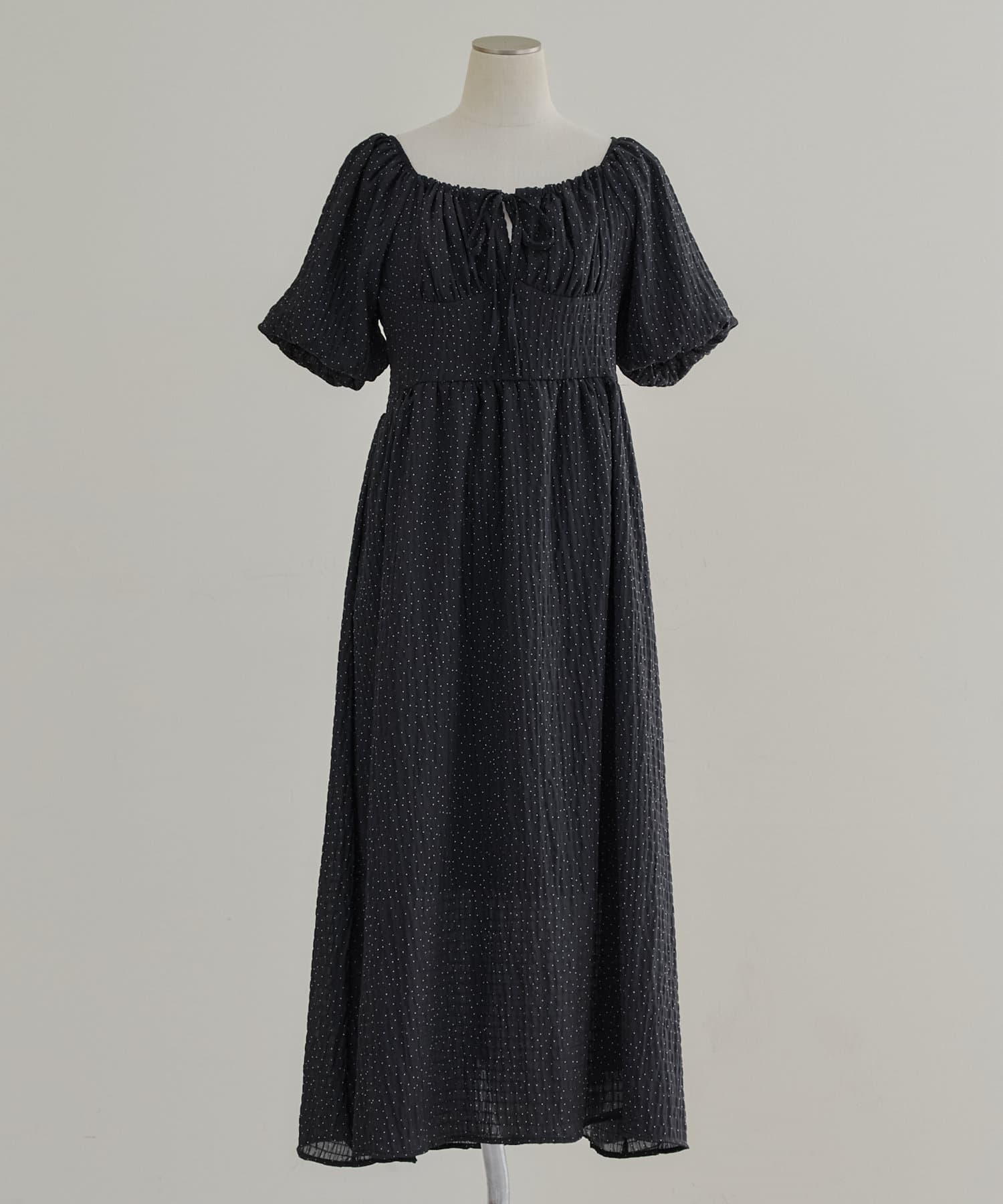 Remind me and forever(リマインドミーアンドフォーエバー) 【お出かけコーデにぴったり！】ドットオフショルワンピース