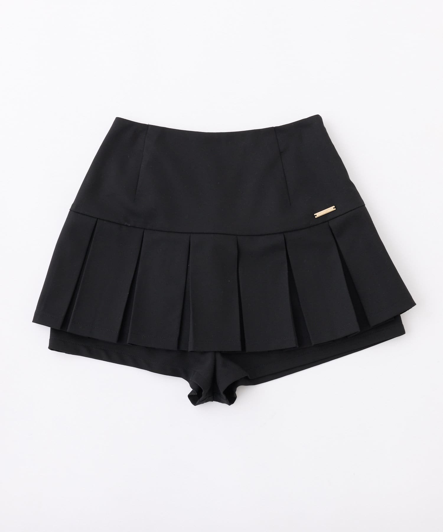 one after another NICE CLAUP(ワンアフターアナザー ナイスクラップ) プレート付きプリーツスカパン/S・Mサイズ展開