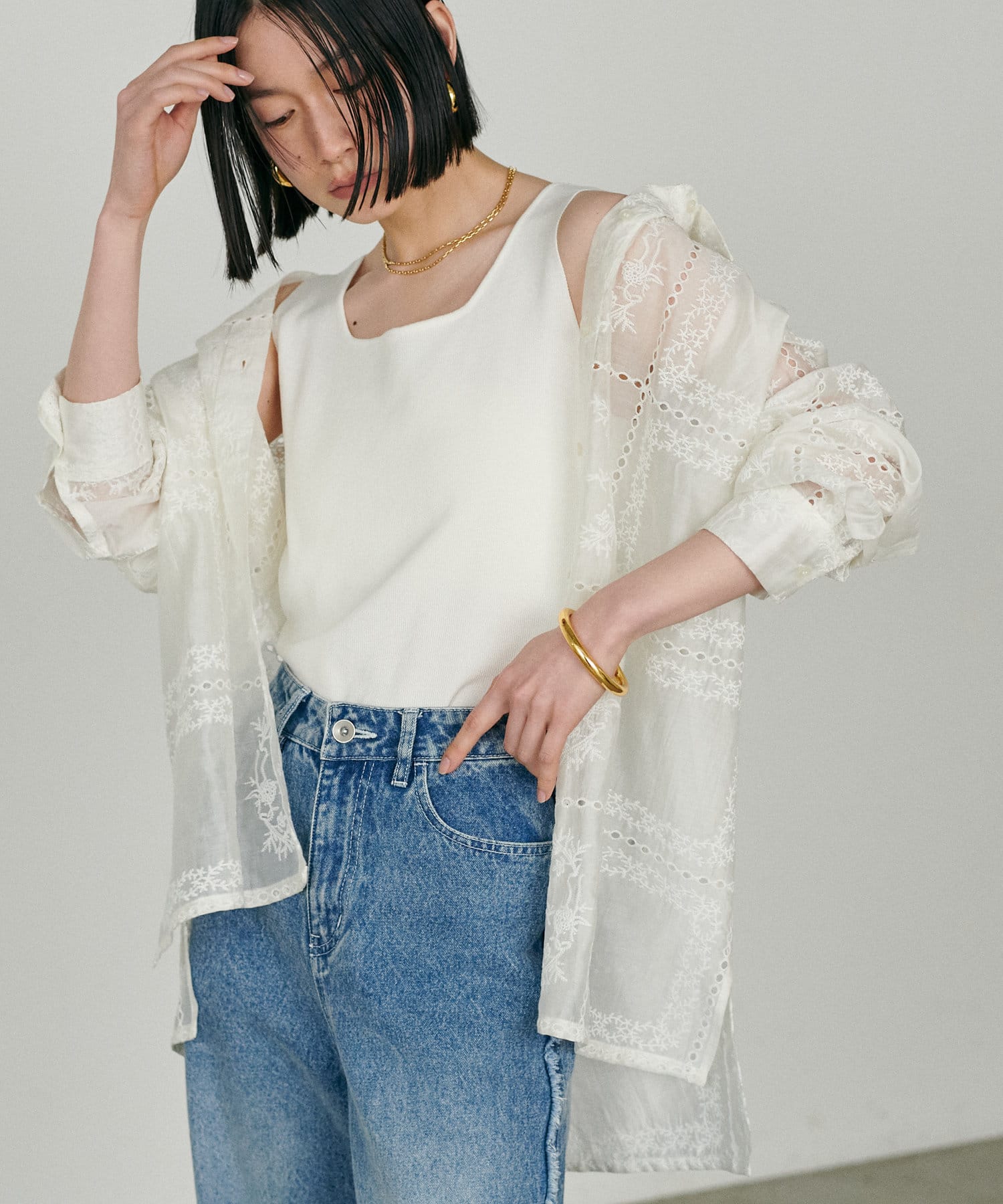 LARUTA(ラルータ) ニットタンクトップ