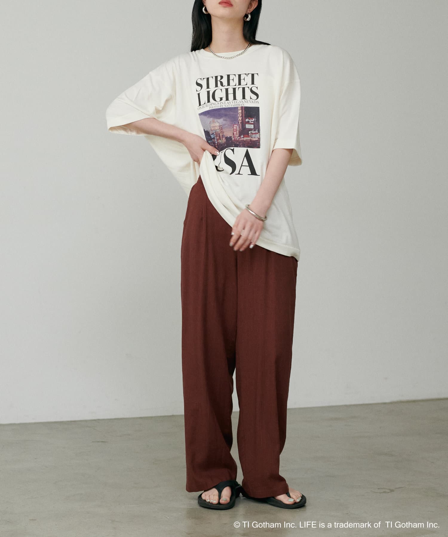 tシャツ ROCKフォトクラック BIG TEE/586510 レディース tシャツROCKフォトクラックBIG TEE/586510 レディ| JChere日本