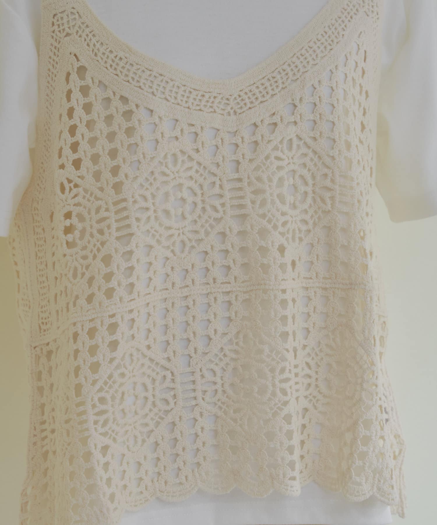 NICE CLAUP / OLIVE des OLIVE OUTLET(ナイスクラップ  / オリーブ デ オリーブ アウトレット) 【2set item】【NAO】レースキャミ×Tシャツ