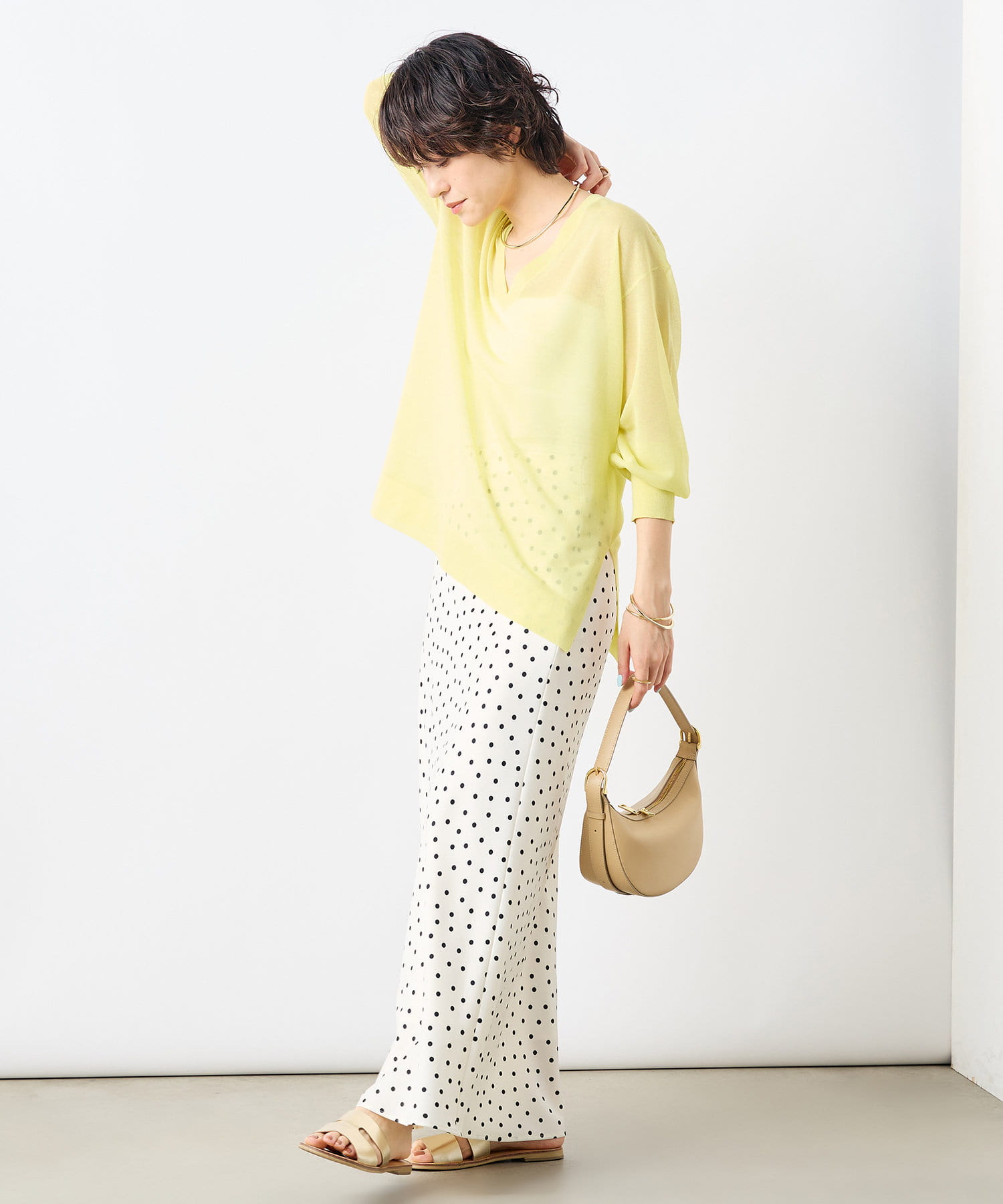 NOLLEY'S sophi シアーティアードプルオーバーニット NOLLEY'S sophi(ノーリーズソフィー)のシアーティアードプル