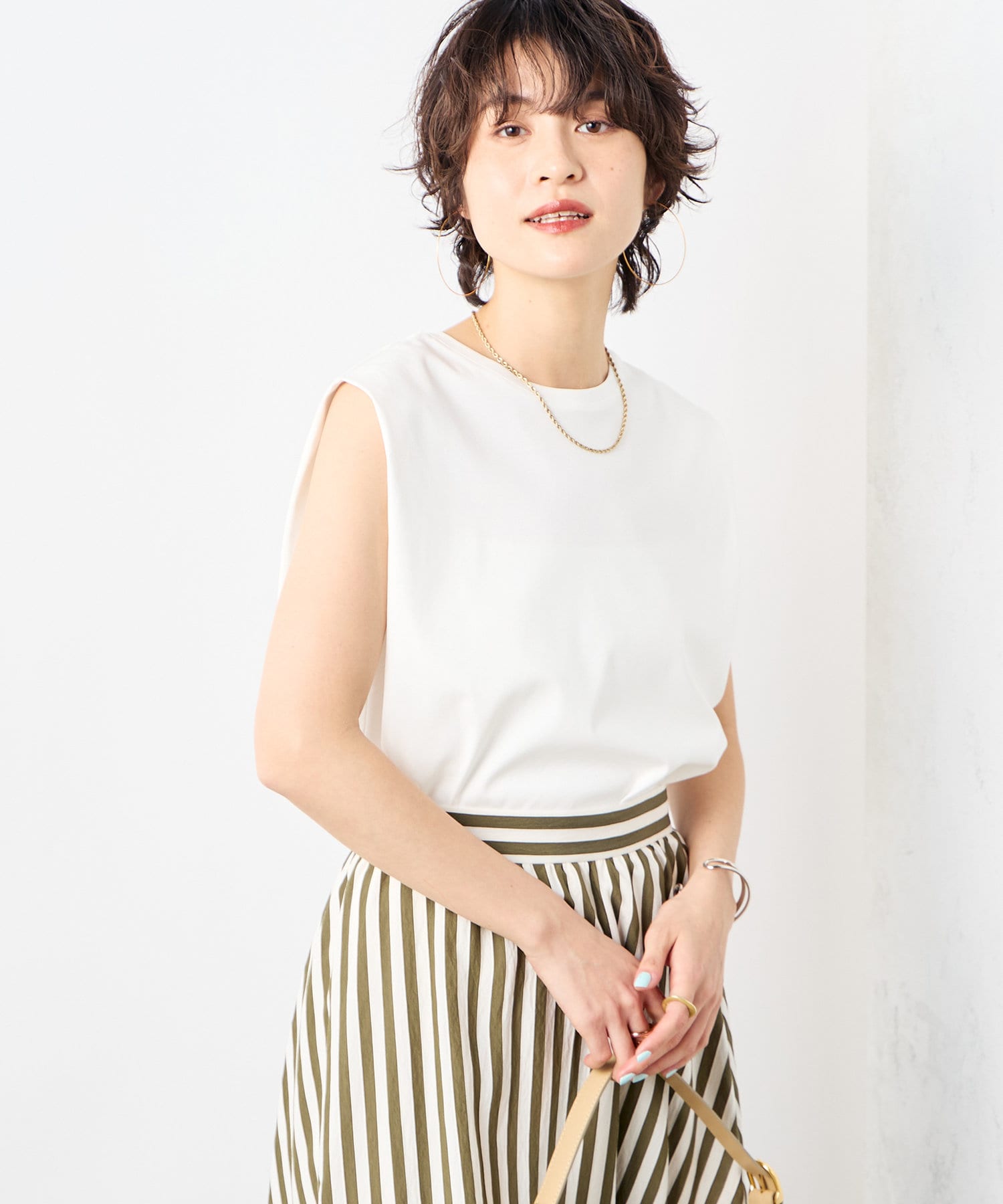 tシャツ 高機能 LA＋スムースタックノースリーブカットソー レディース NOLLEY'S tシャツ 高機能 LA＋スムースタックノースリーブ