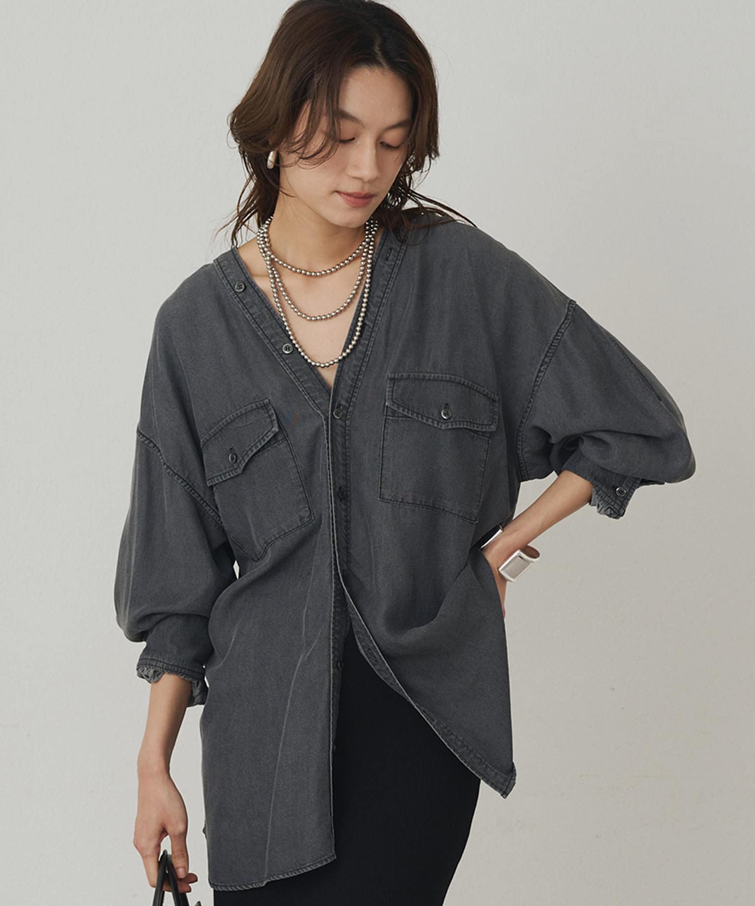 トトロ様専用！ラウンジドレス ヘルシーデニムシャツ