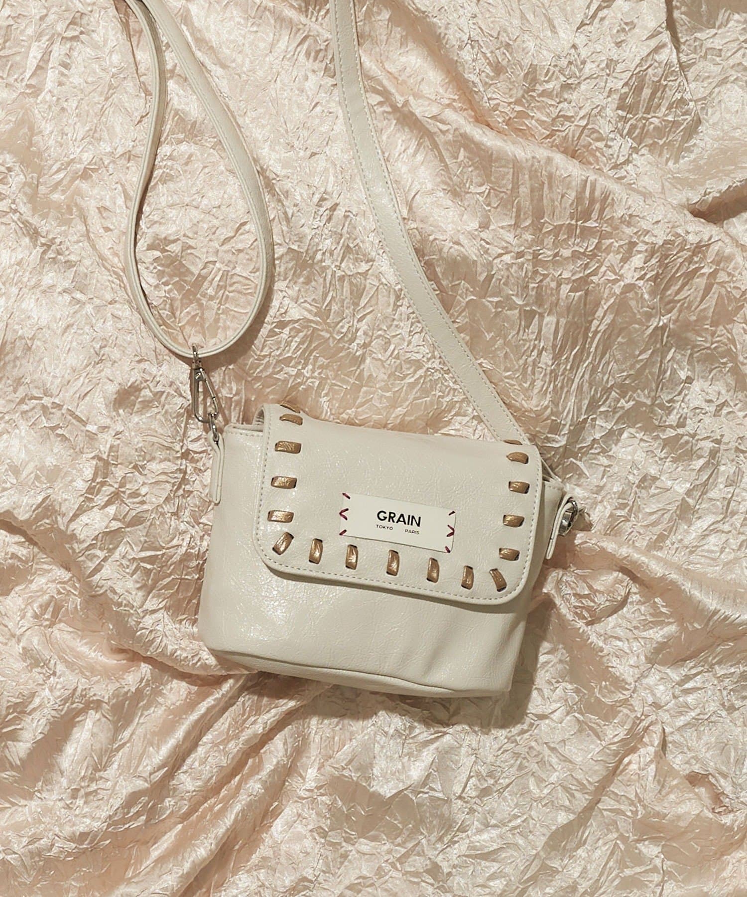 CIAOPANIC(チャオパニック) 【GRAIN/グレイン】ヴィンテージステッチミニショルダーバッグ