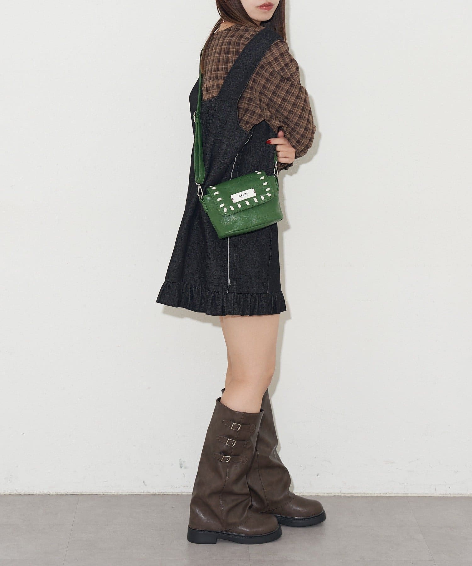 CIAOPANIC(チャオパニック) 【GRAIN/グレイン】ヴィンテージステッチミニショルダーバッグ