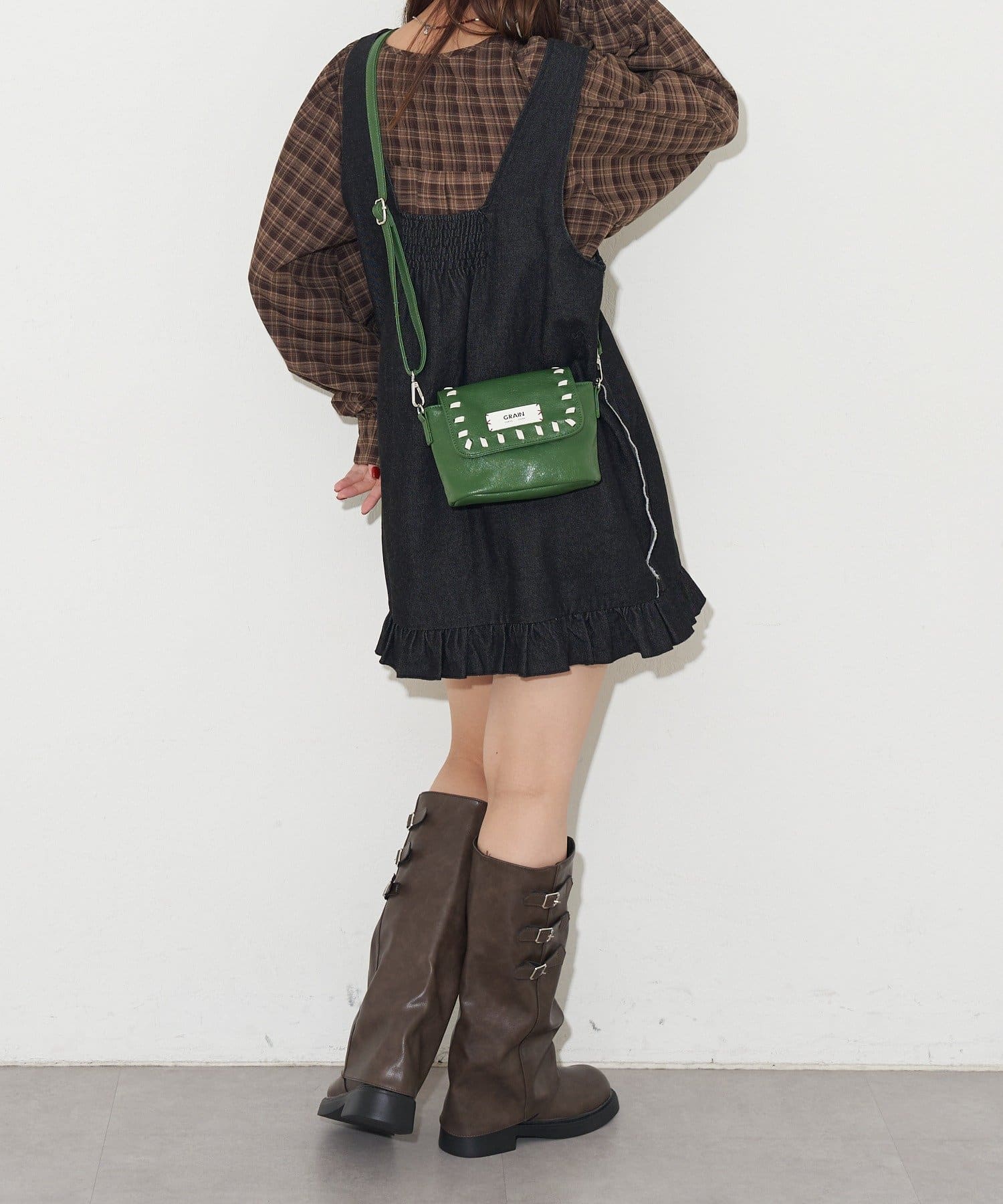 CIAOPANIC(チャオパニック) 【GRAIN/グレイン】ヴィンテージステッチミニショルダーバッグ