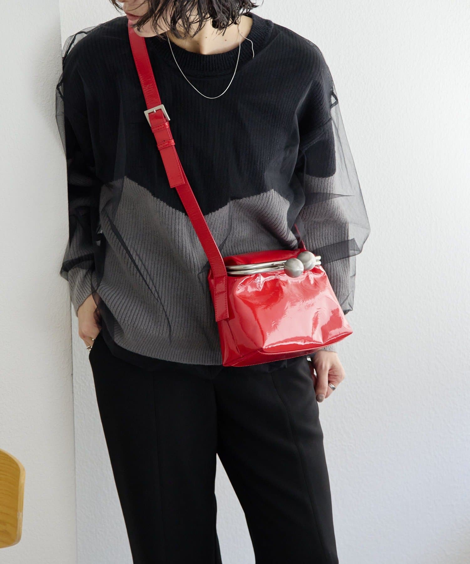 ear PAPILLONNER(イア パピヨネ) 【kawa-kawa(カワカワ)】NO1508kuchiganeポシェット/ショルダーバッグ