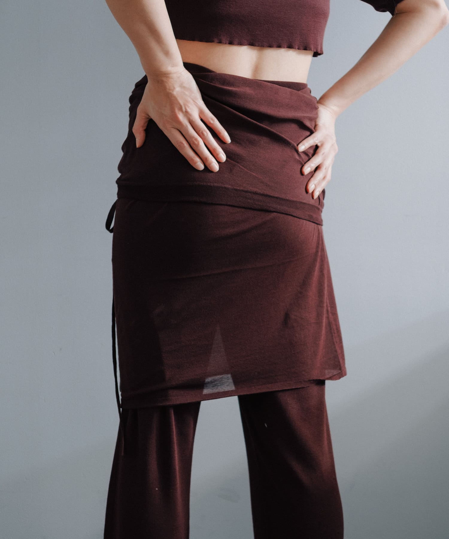 pasterip パセリ　スエード　キャミ Faux suede mesh over camisole | Pasterip(パセリ)レディース