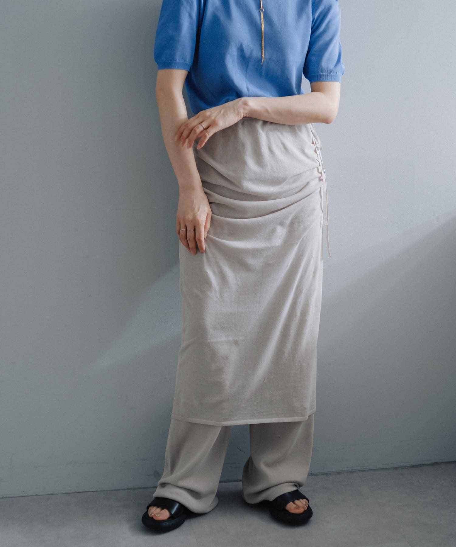 Pasterip(パセリ) Smoothly summer knit pants