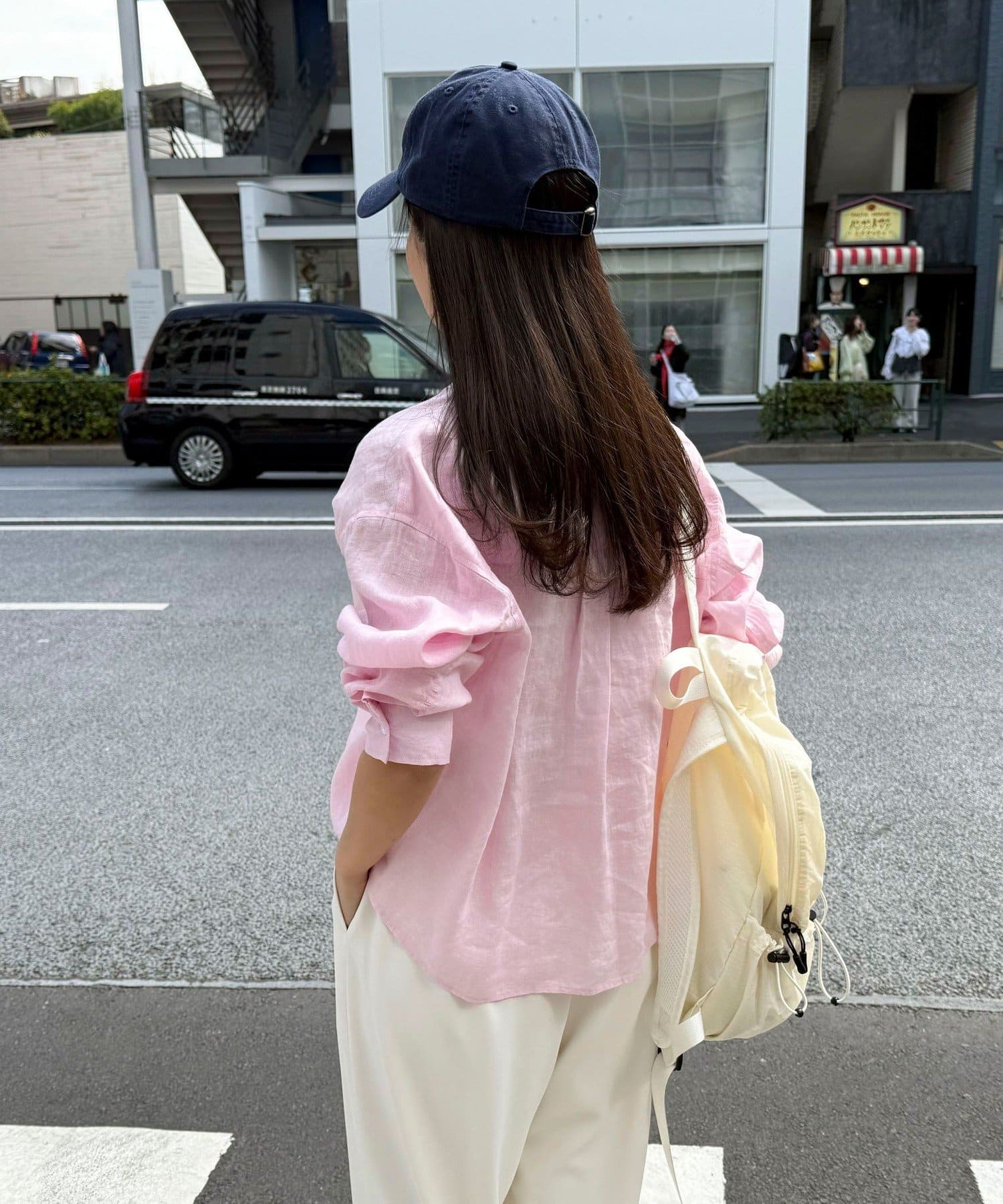 FREDY & GLOSTER(フレディ アンド グロスター) LINEN100クロップドシャツ