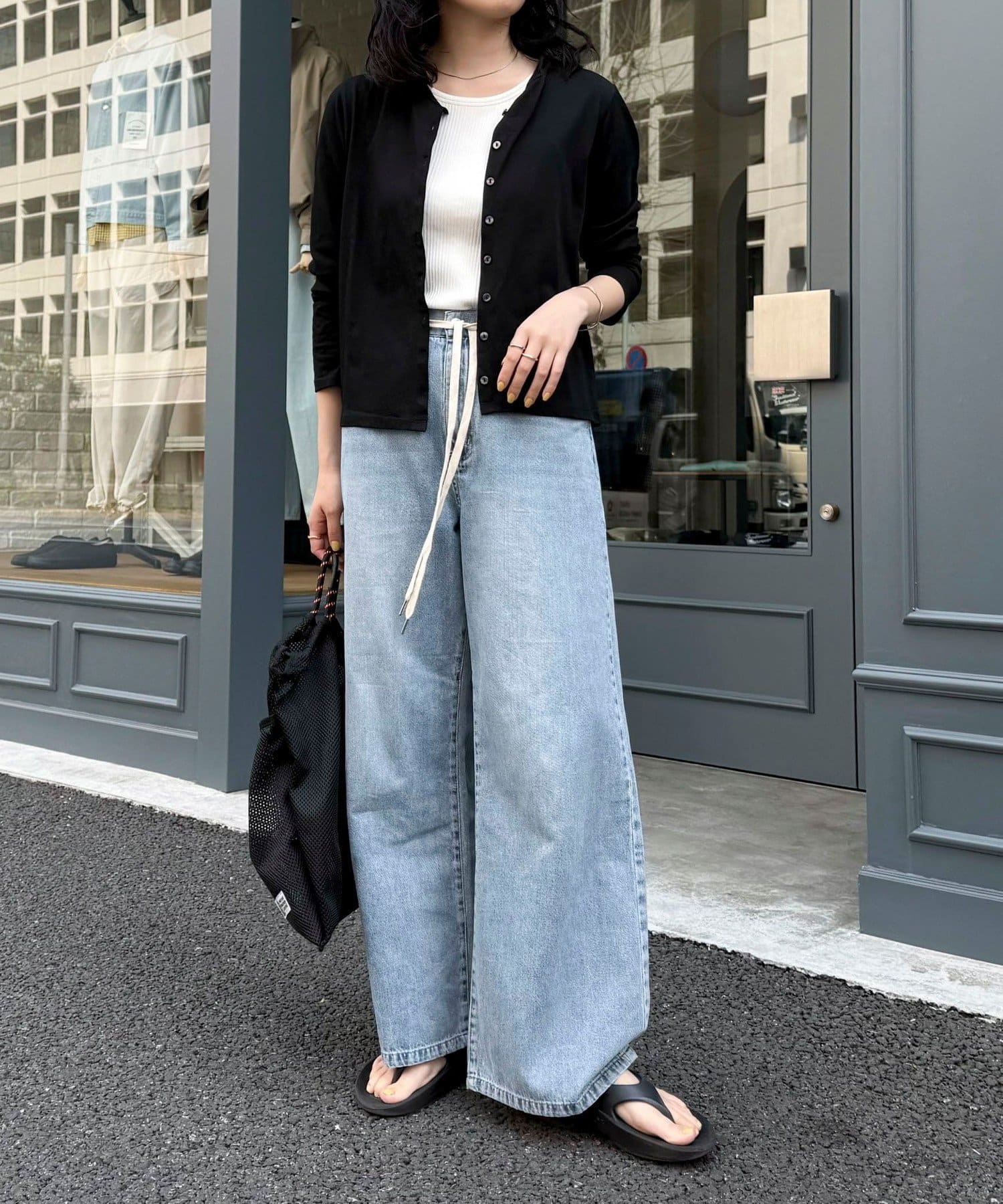 FREDY & GLOSTER(フレディ アンド グロスター) コンパクトシアーカットソーカーディガン
