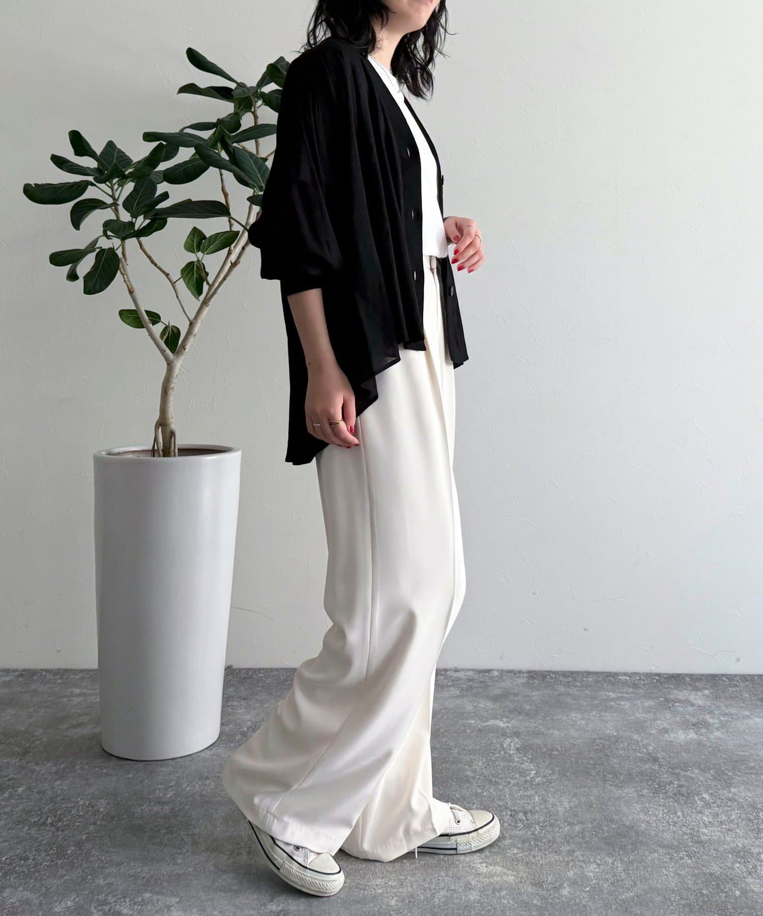 FREDY & GLOSTER(フレディ アンド グロスター) T/R強撚カーディンガンシャツ