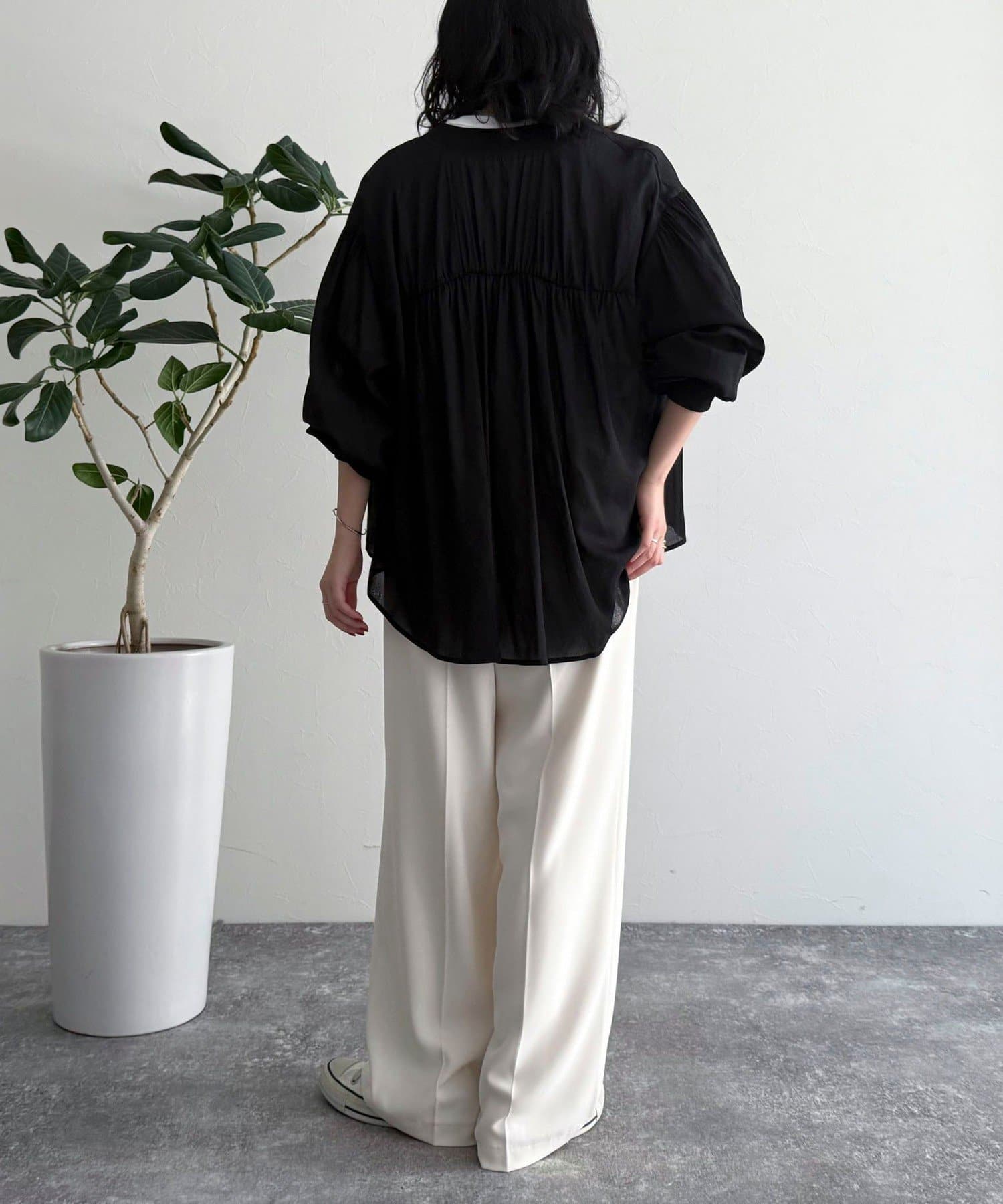 FREDY & GLOSTER(フレディ アンド グロスター) T/R強撚カーディンガンシャツ