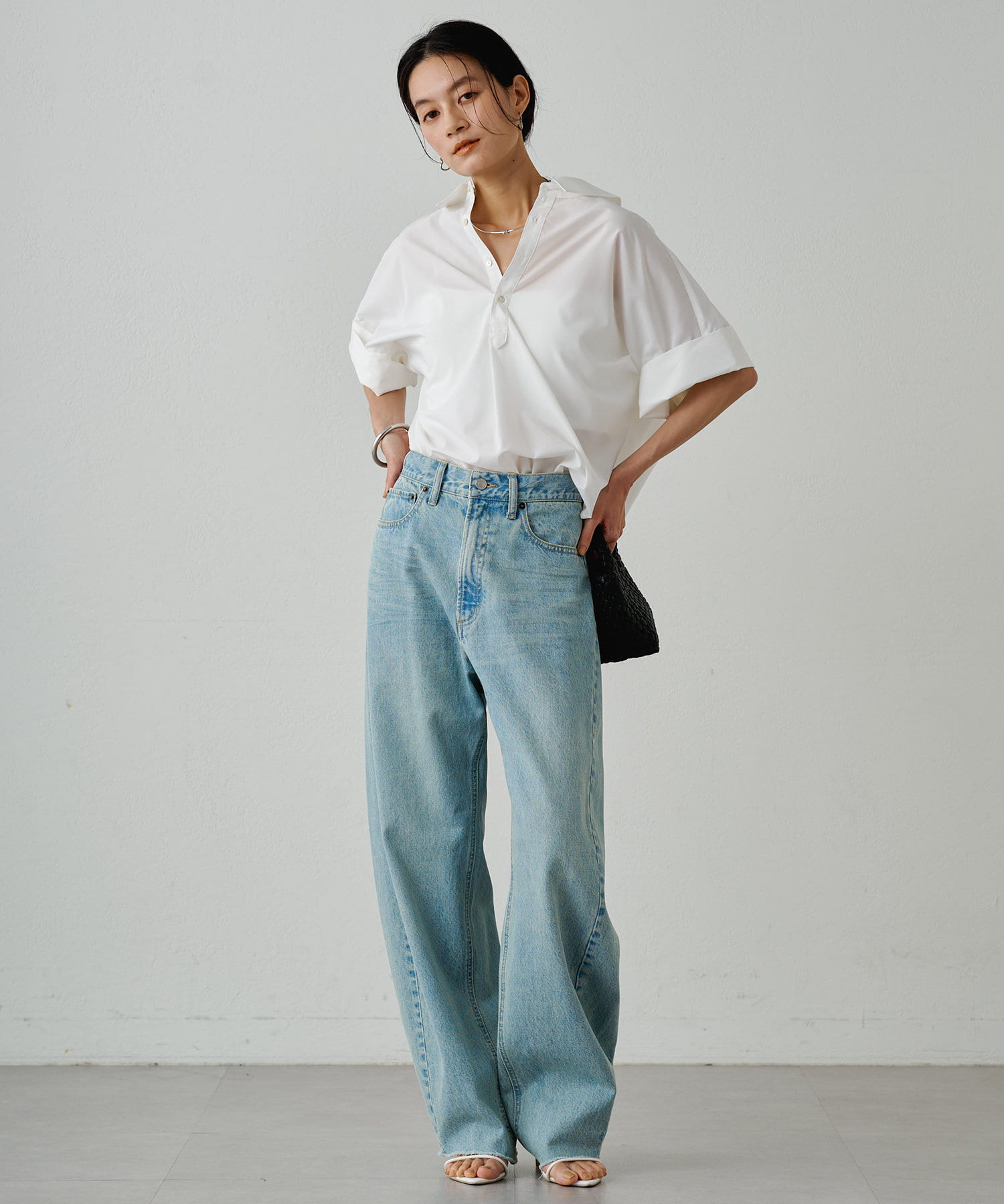 LoungeDress スキッパー半袖シャツ Freeサイズ