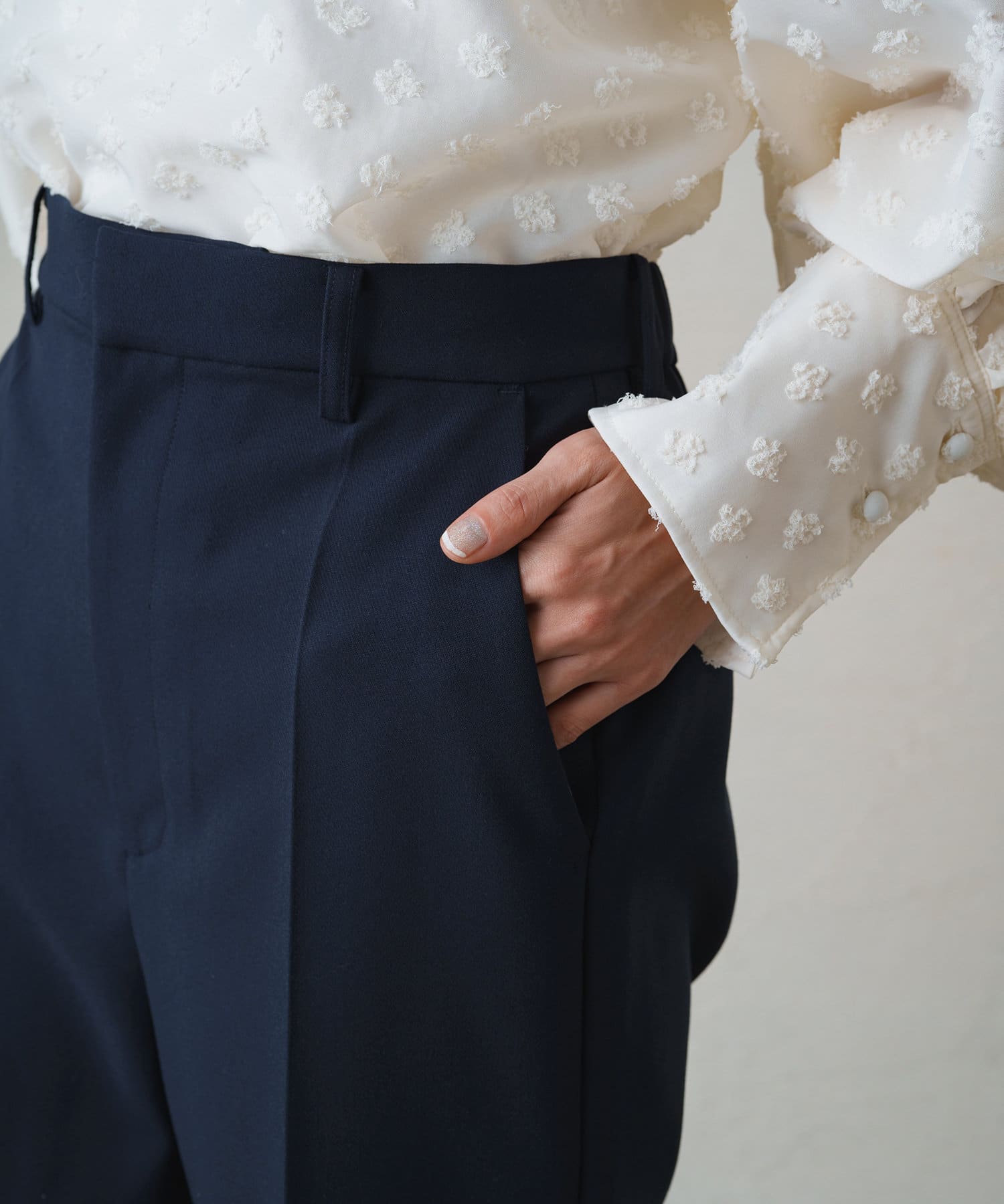 OUTLET(アウトレット) 【Loungedress】フレアスラックス