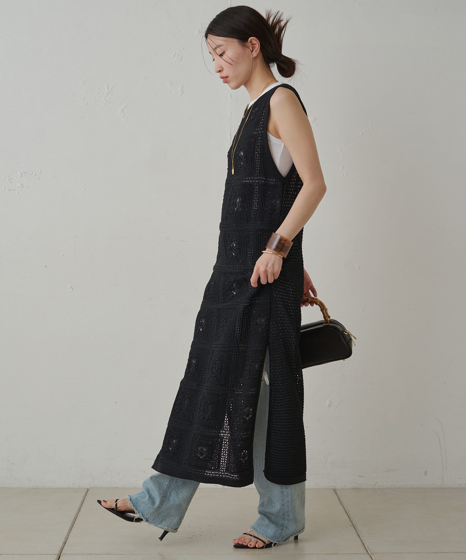 Loungedress】クロシェニットワンピース | OUTLET(アウトレット Loungedress】クロシェニットワンピース | OUTLET(アウトレット