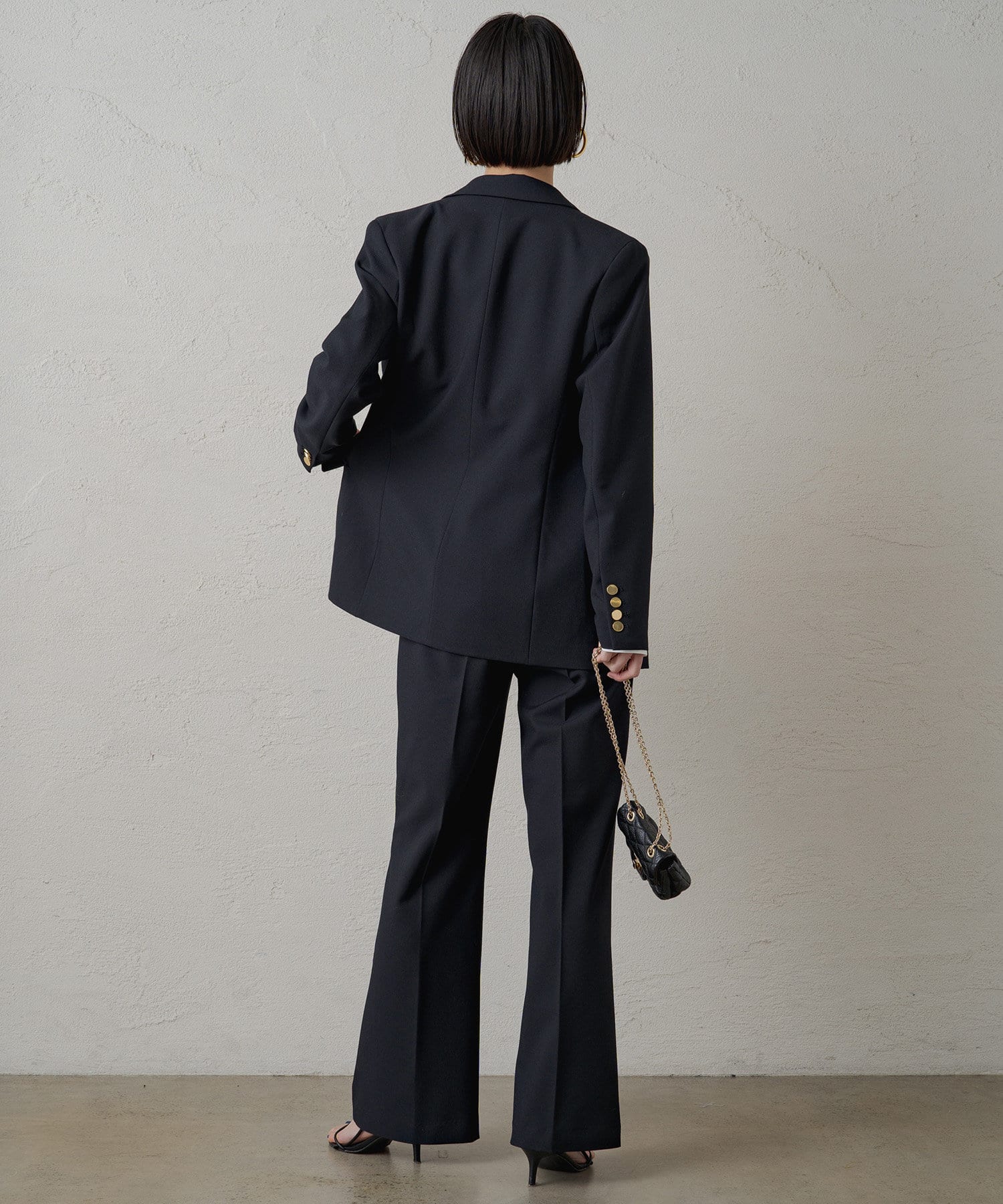 OUTLET(アウトレット) 【Loungedress】フレアスラックス